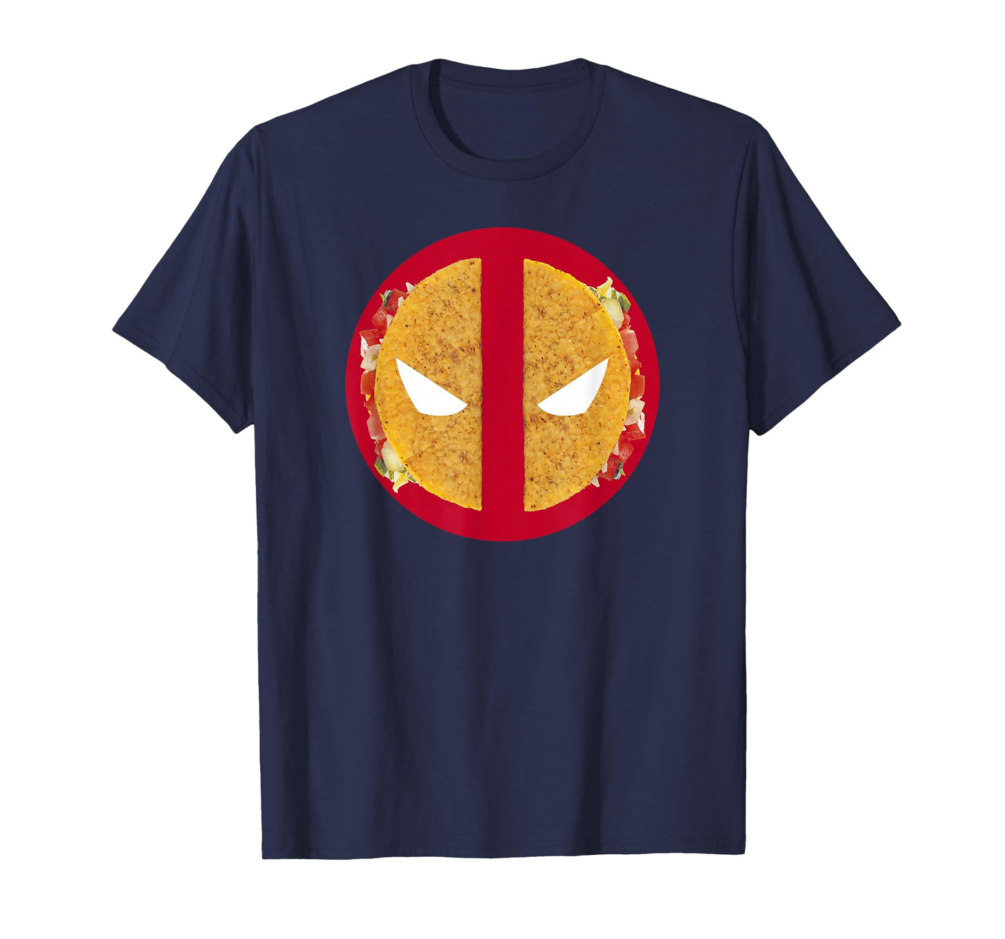 Marvel Deadpool Distressed Comic Taco Logo T-Shirt