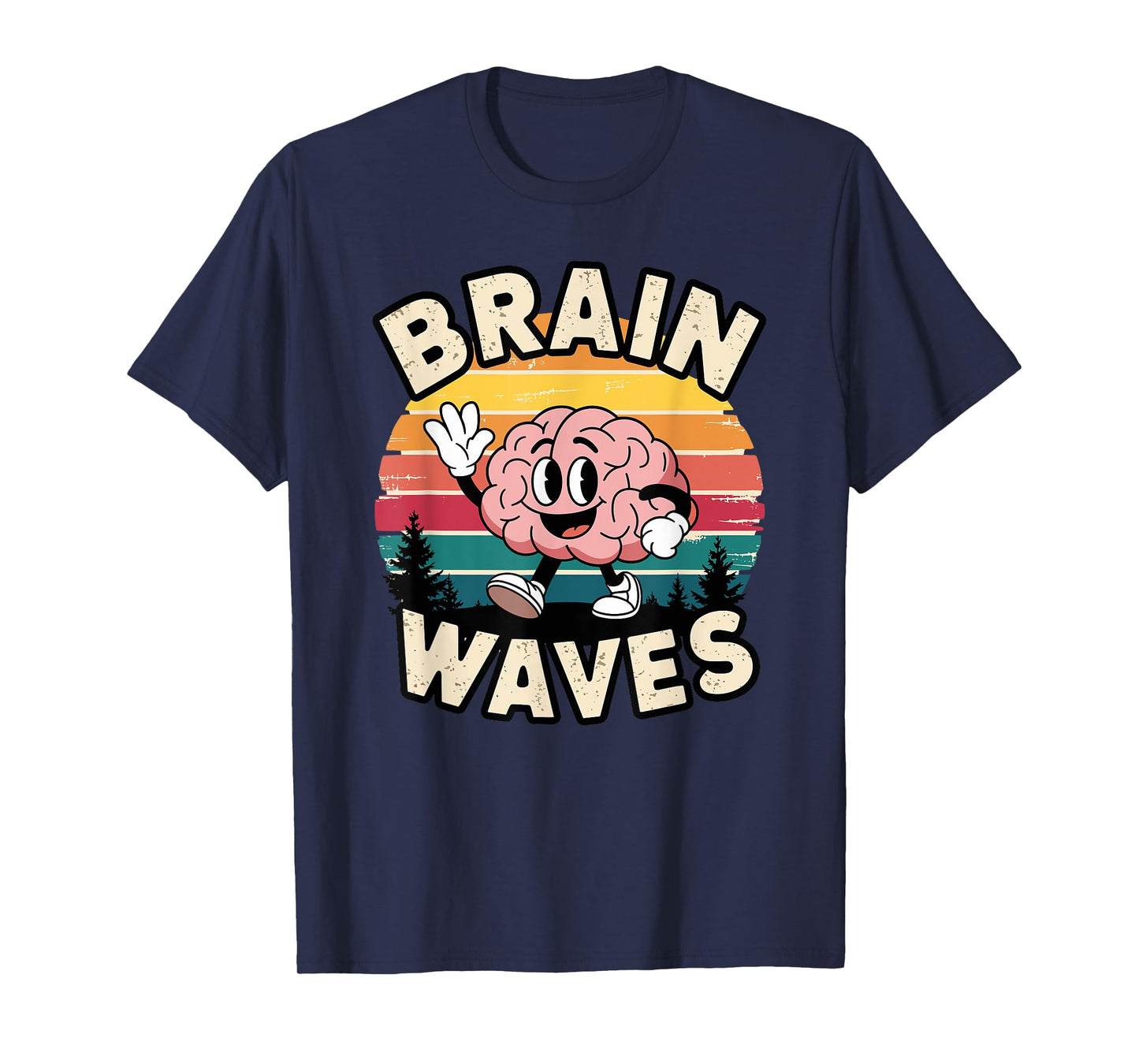 Brain Waves Brain Science Neurology Neuroscience T-Shirt