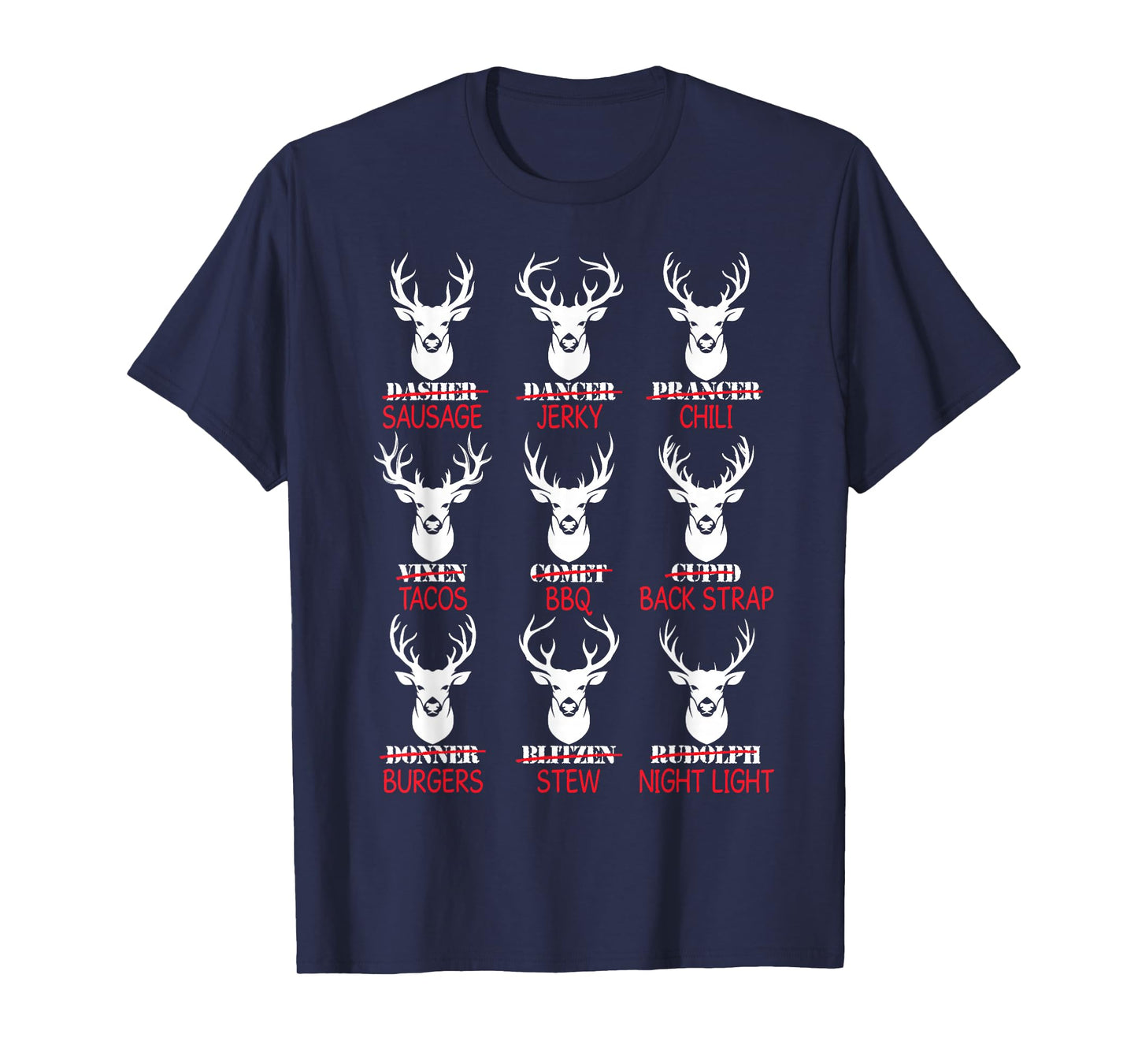 Deer Hunting Gift Hunter of All Santa's Reindeer T-Shirt