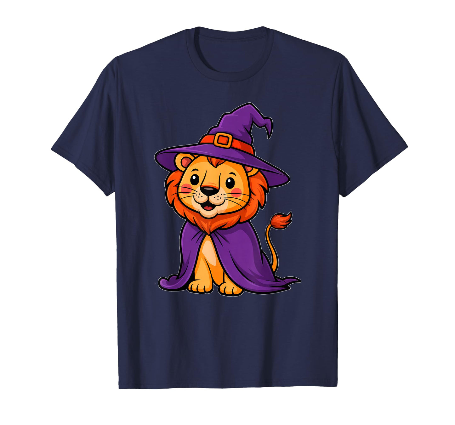 Halloween Lion Witch Hat Costume Boys Girls Kids Toddler T-Shirt