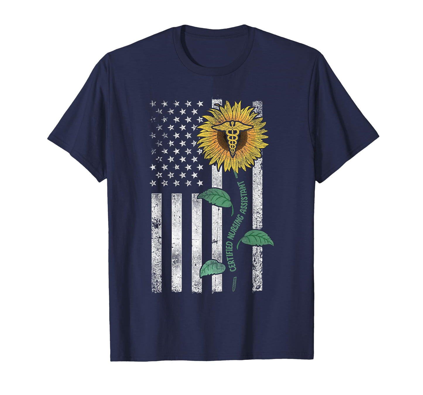 CNA Nurse Certified Nursing Assistant American Flag Women Kids Men T-Shirt