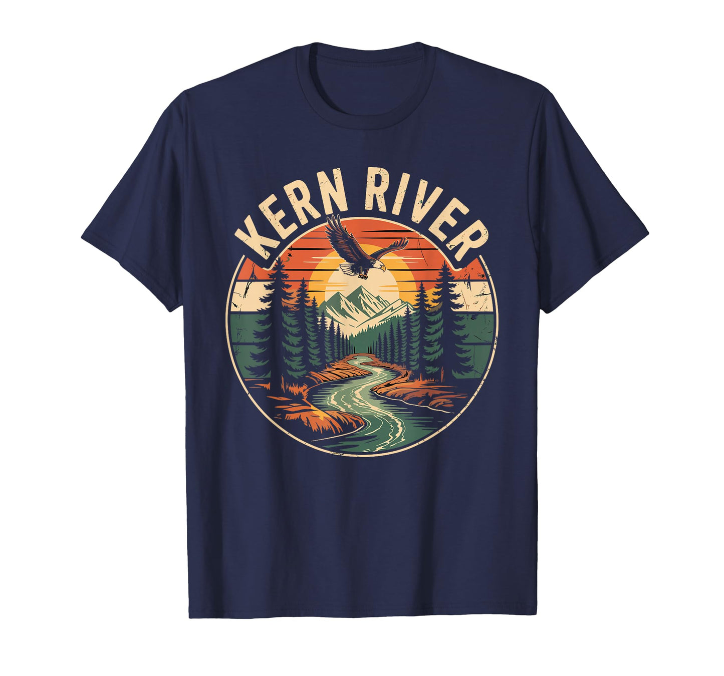 Kern River T-Shirt Retro Minimalist River Kern T-Shirt