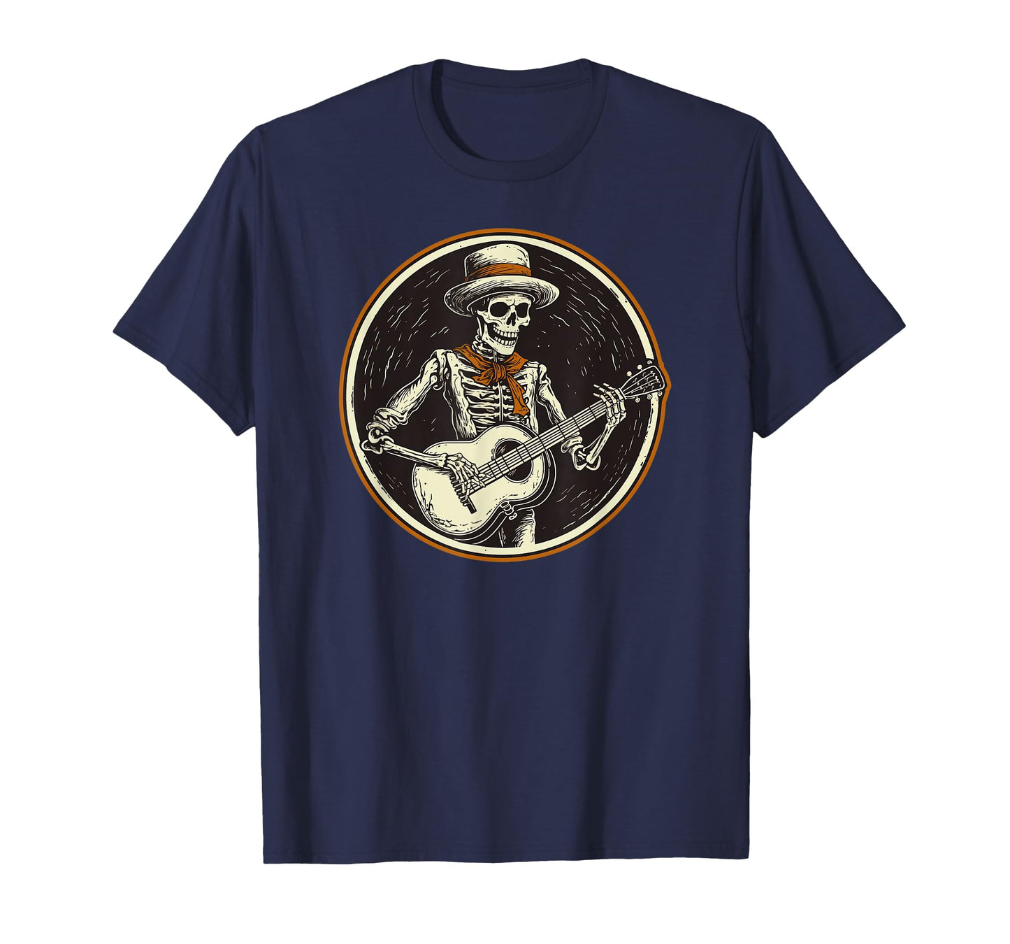 skeleton playing banjo Funny Bluegrass Style T-Shirt