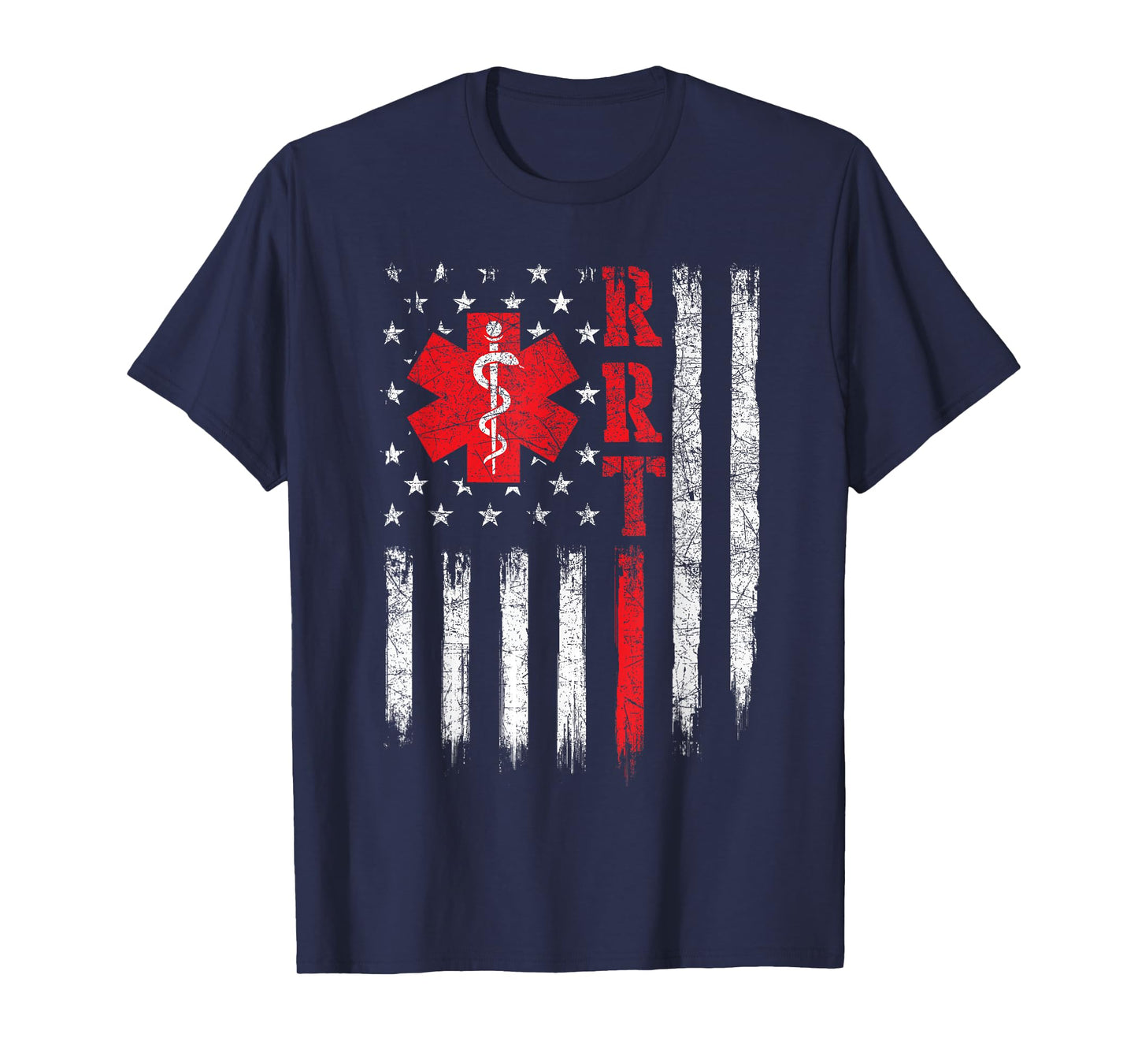 USA American Flag Respiratory Therapist Therapy T-Shirt
