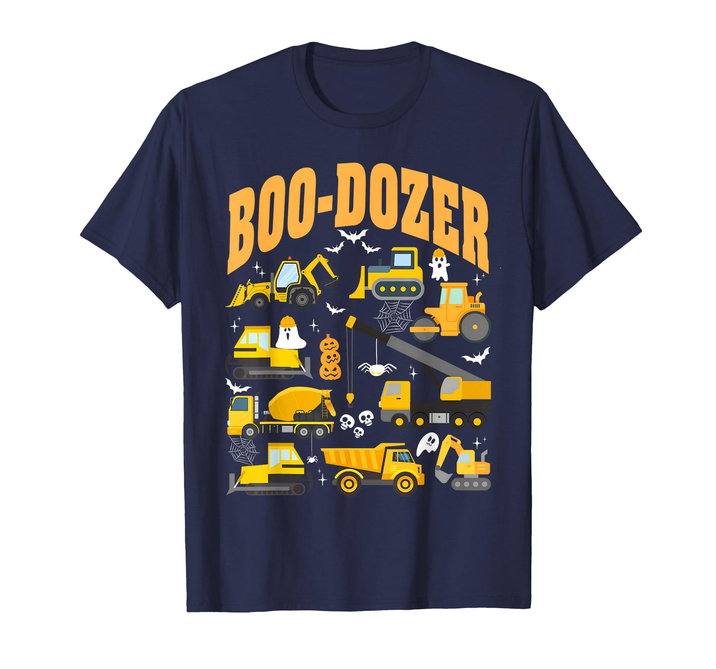 Boo Dozer Spooky Bulldozer Construction Truck Halloween T-Shirt
