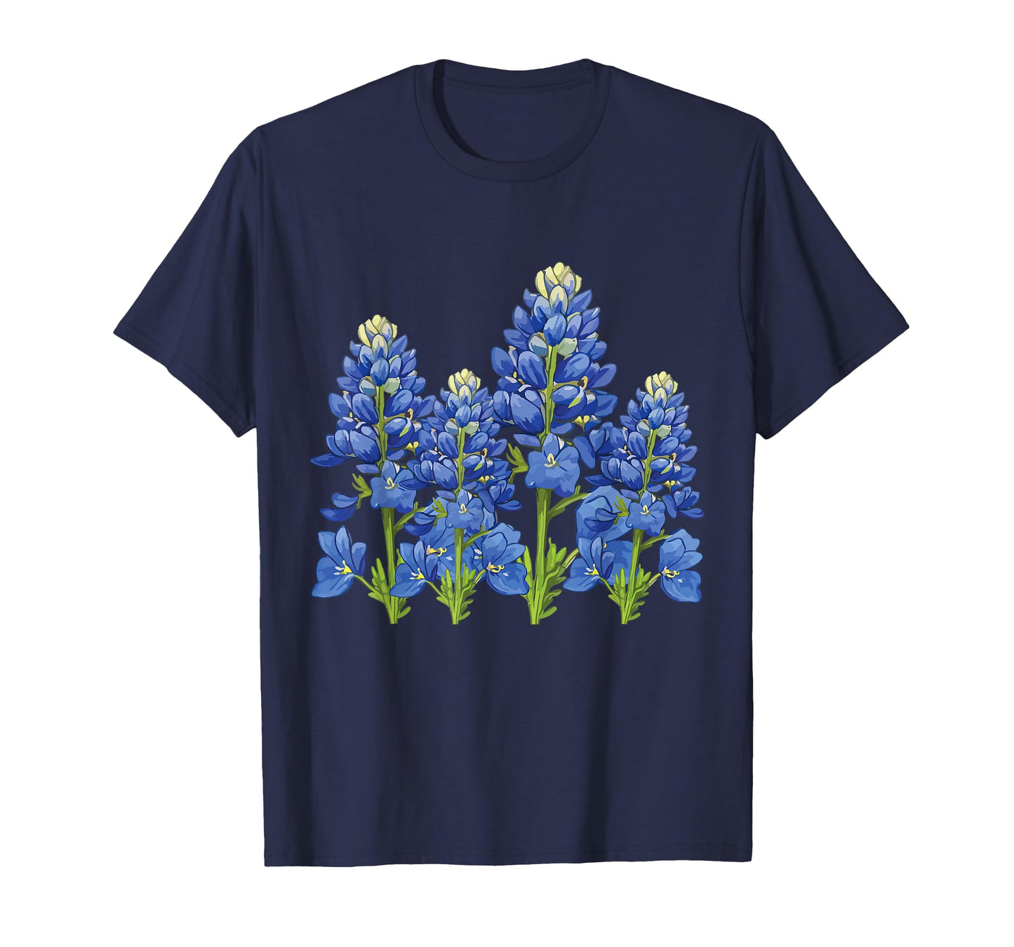 Bluebonnet Texas Spring Flower Fields Texas Wildflower Bloom T-Shirt