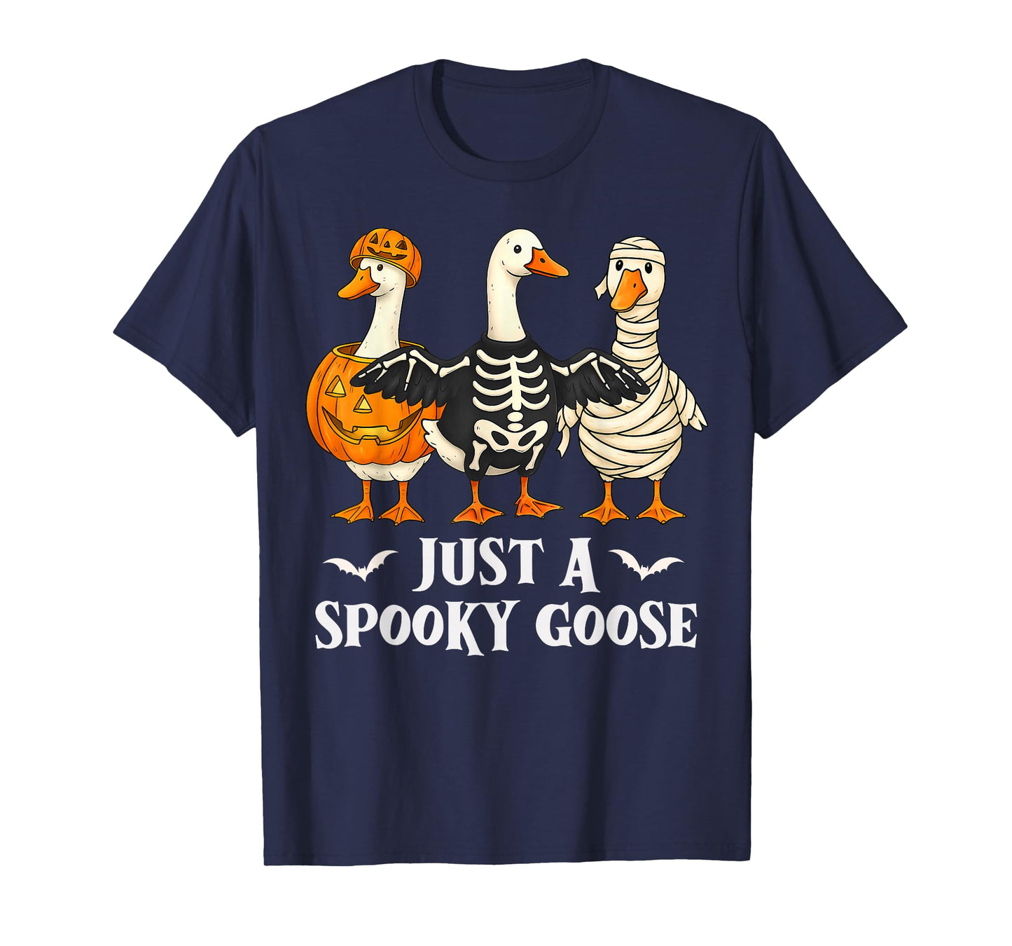 Just A Spooky Goose Funny Halloween Costume Men Women T-Shirt