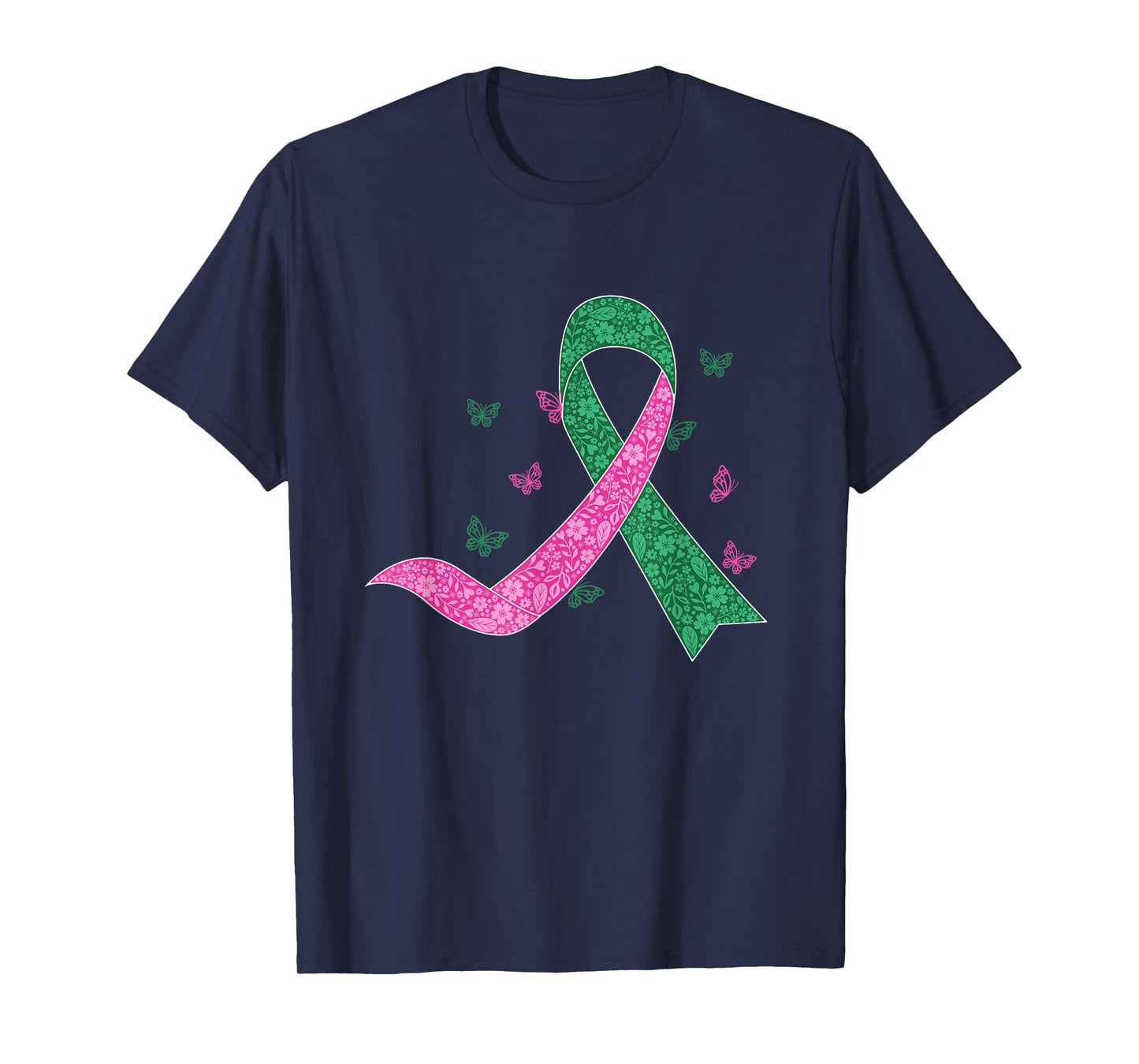 Liver and Breast Cancer October Cancer Awareness Support T-Shirt