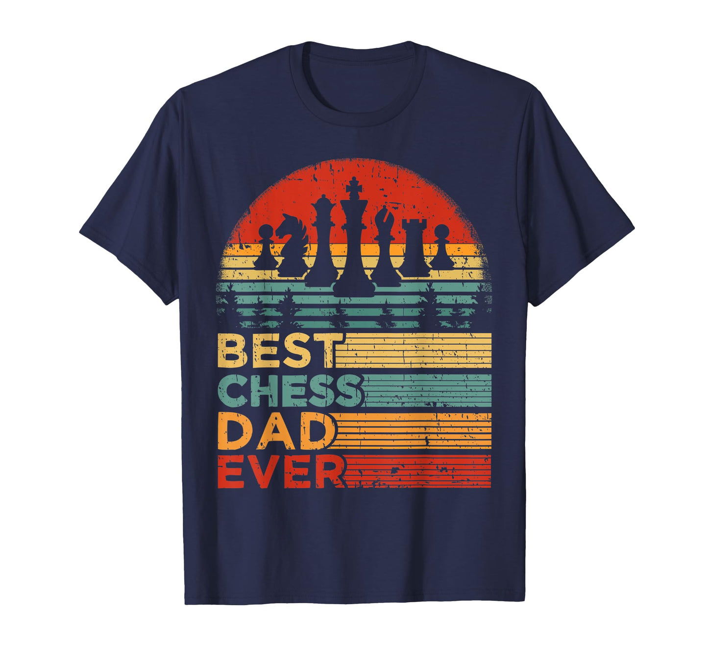Mens Best Chess Dad Ever Funny Vintage Chess Father's Day T-Shirt