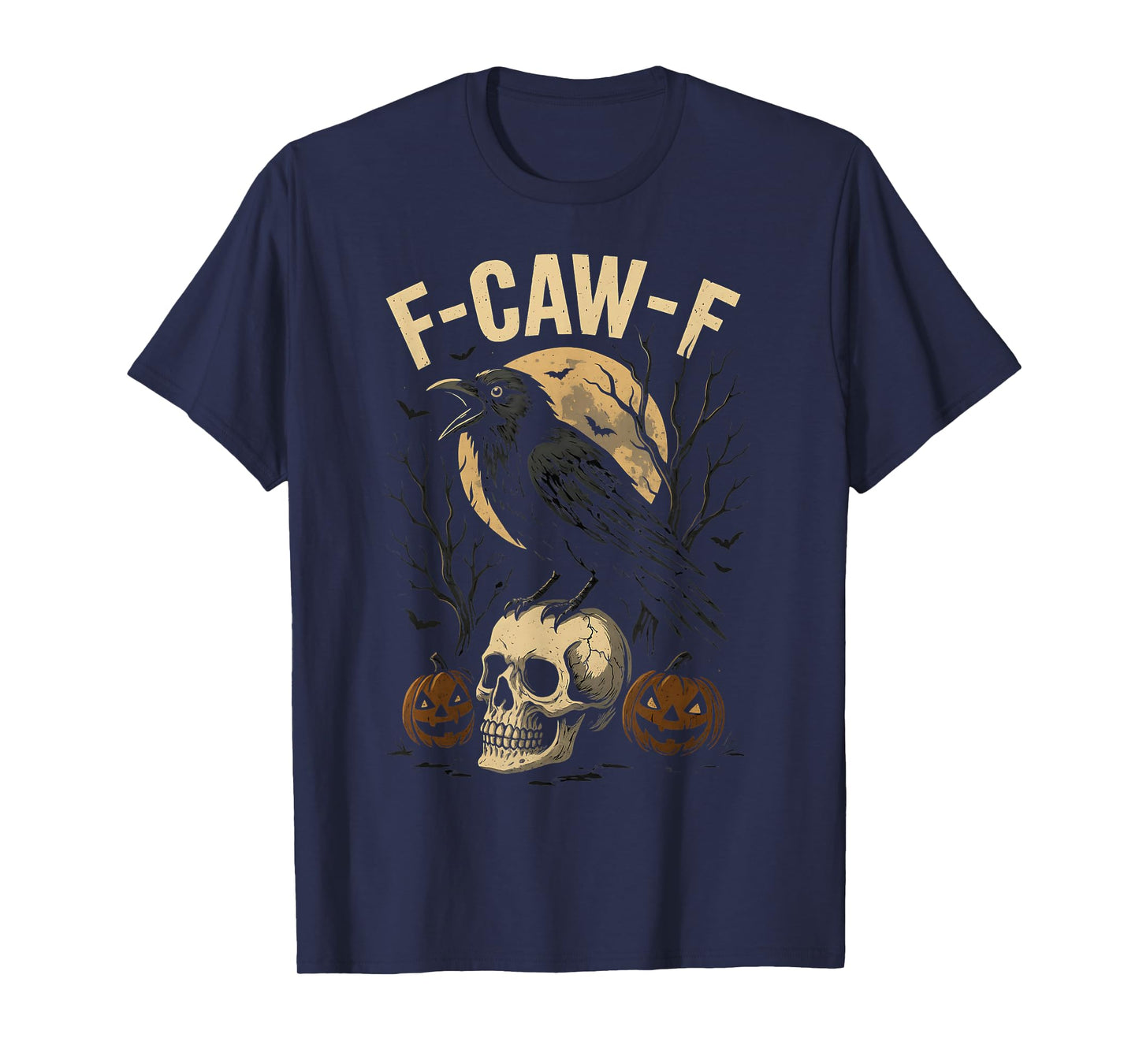 Halloween f caw f Black Bird f-caw-f Crow Women Men T-Shirt