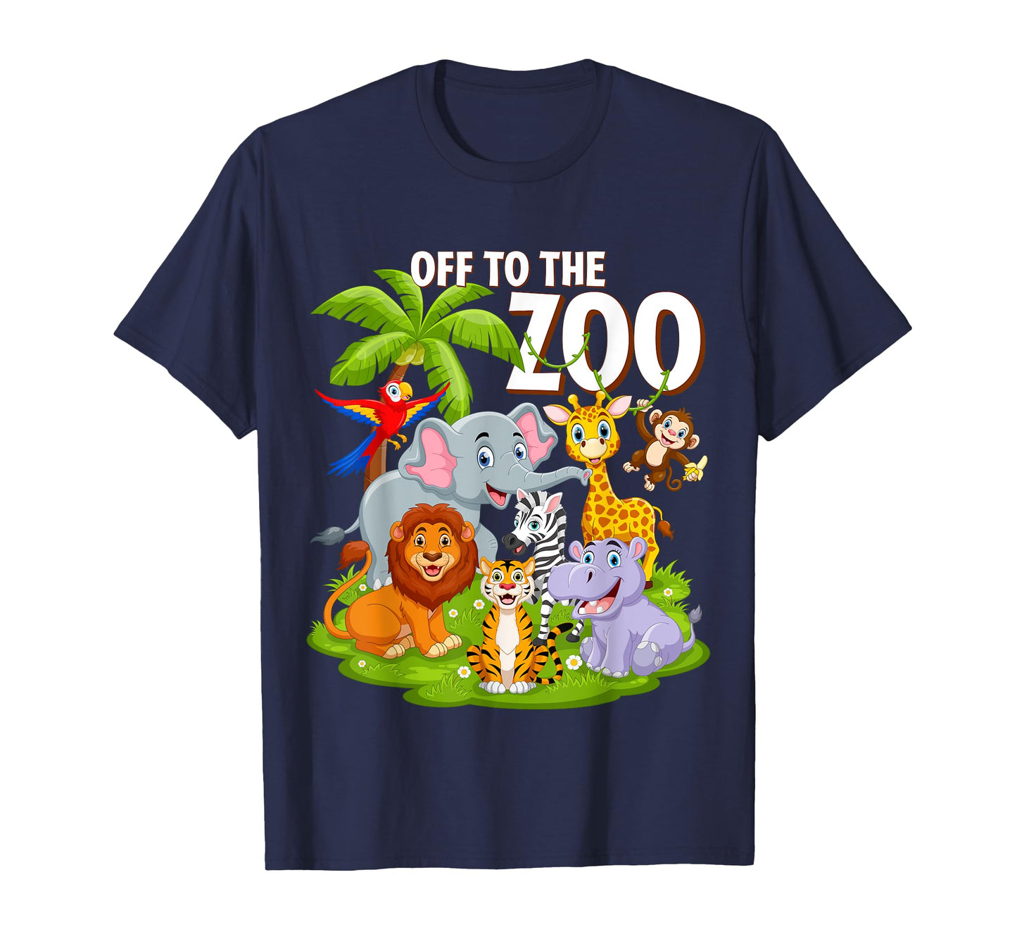 Safari Zoo Birthday Party Wild Zoo Animals Teacher Toddlers T-Shirt