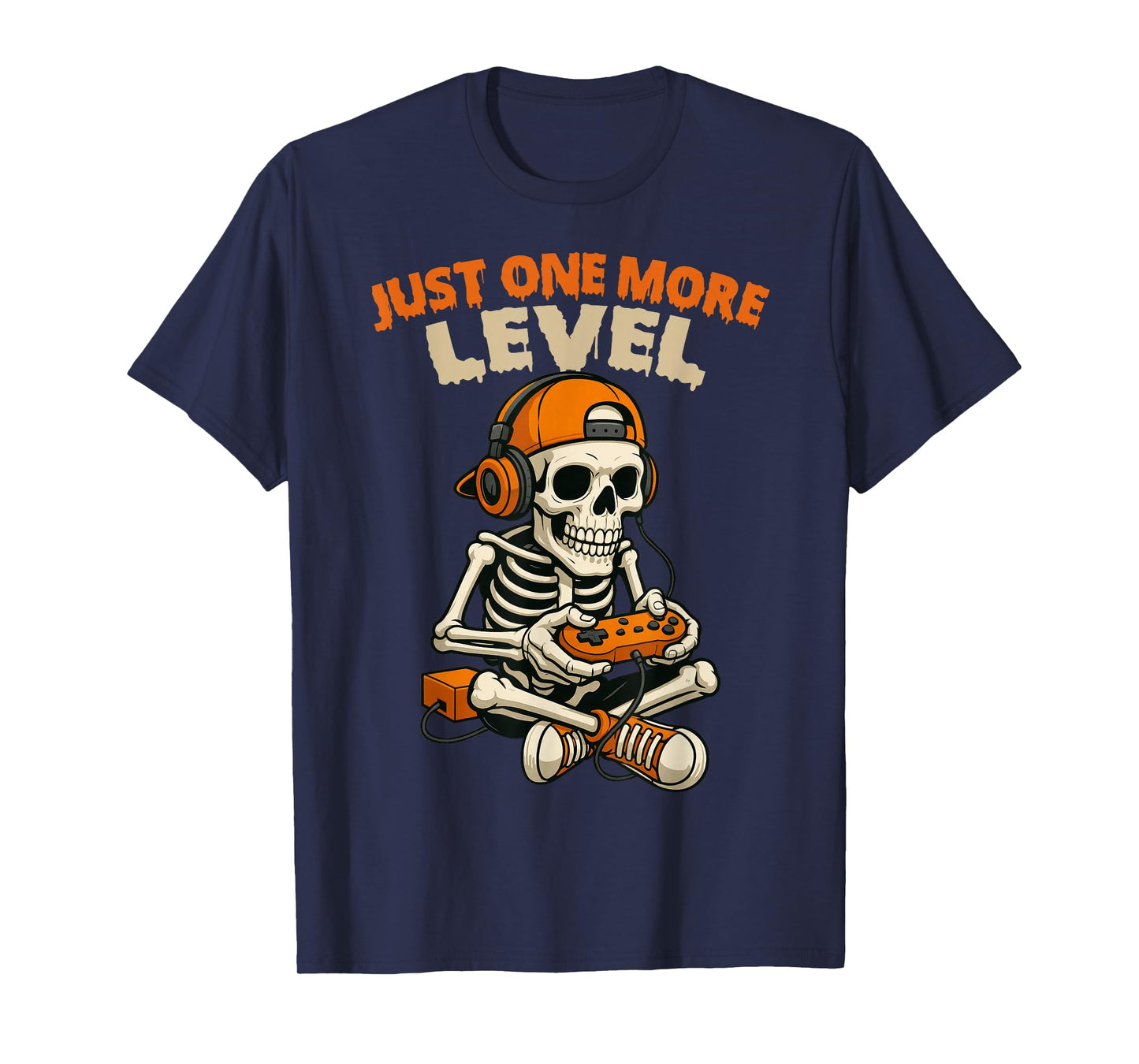 Funny Video Game Halloween Skeleton Gamer Costume Men Boys T-Shirt