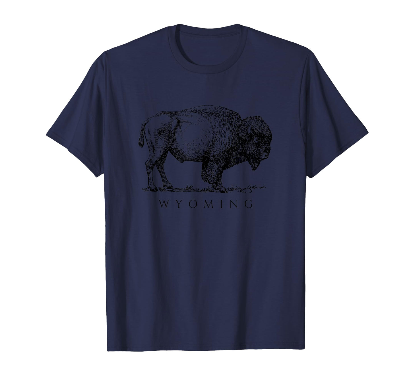Wyoming Design with a Buffalo T-Shirt