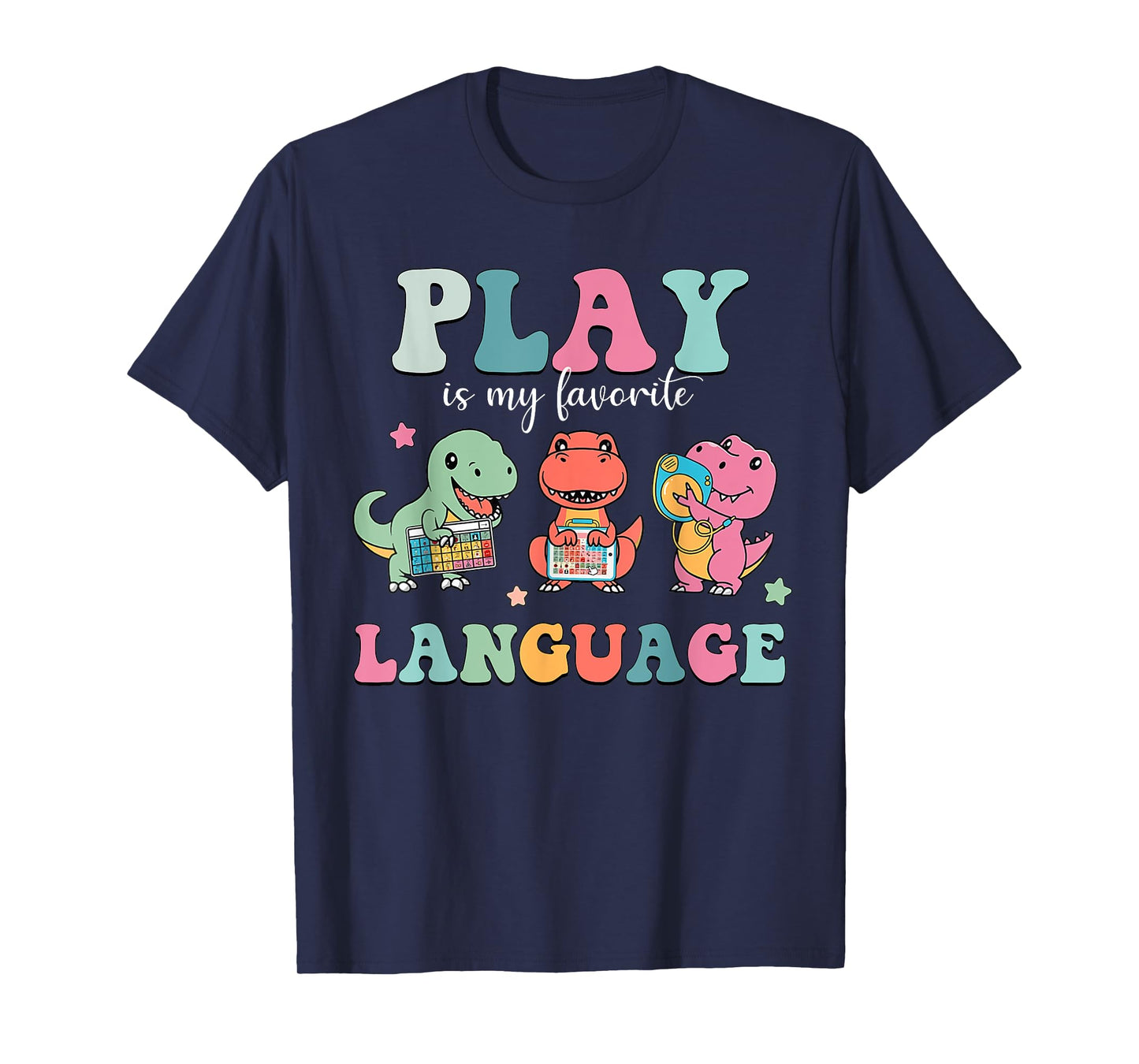 Speech Therapy Speech Language Pathologist SLP Dinosaur T-Shirt