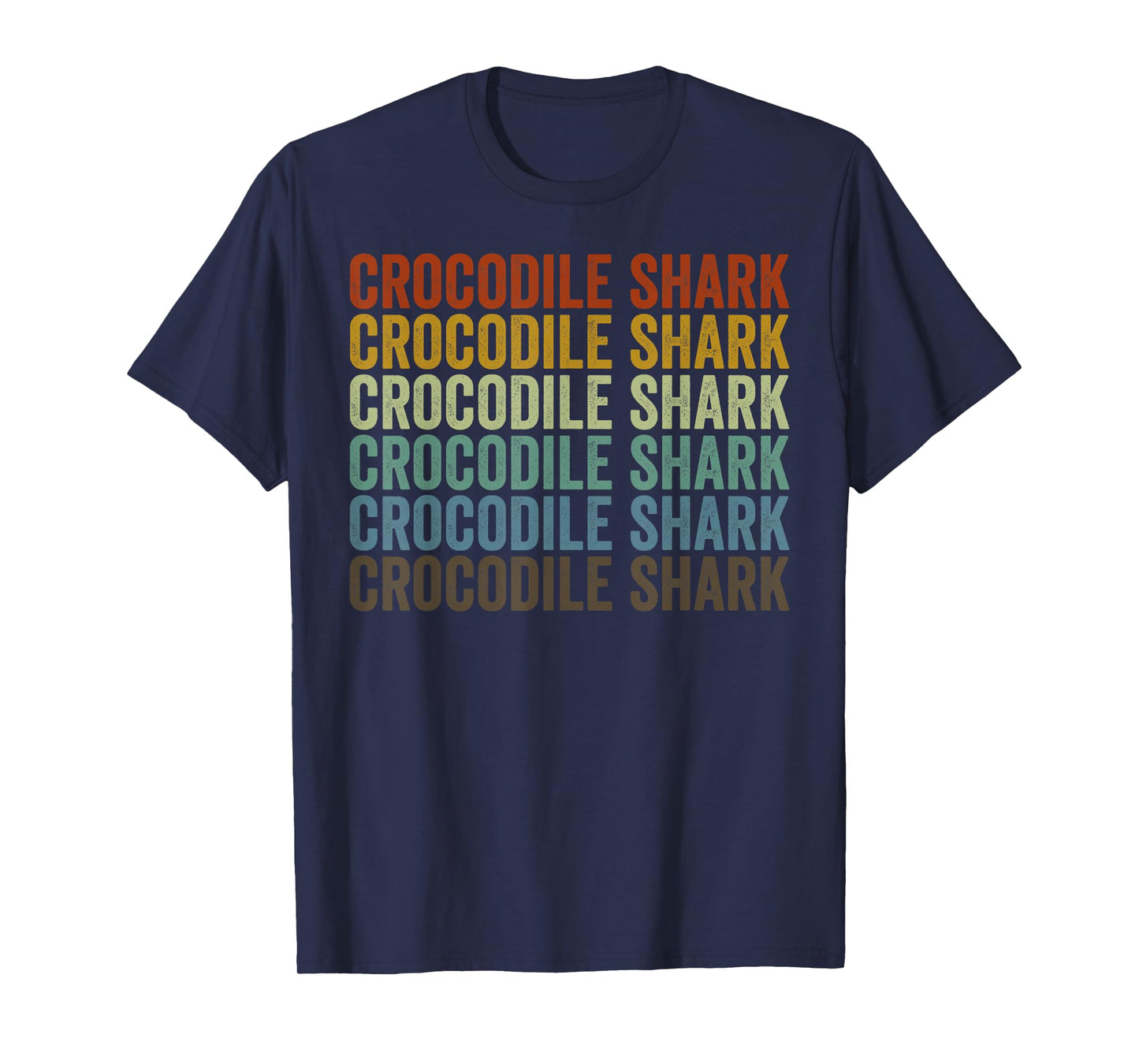 Crocodile Shark Fish Retro T-Shirt