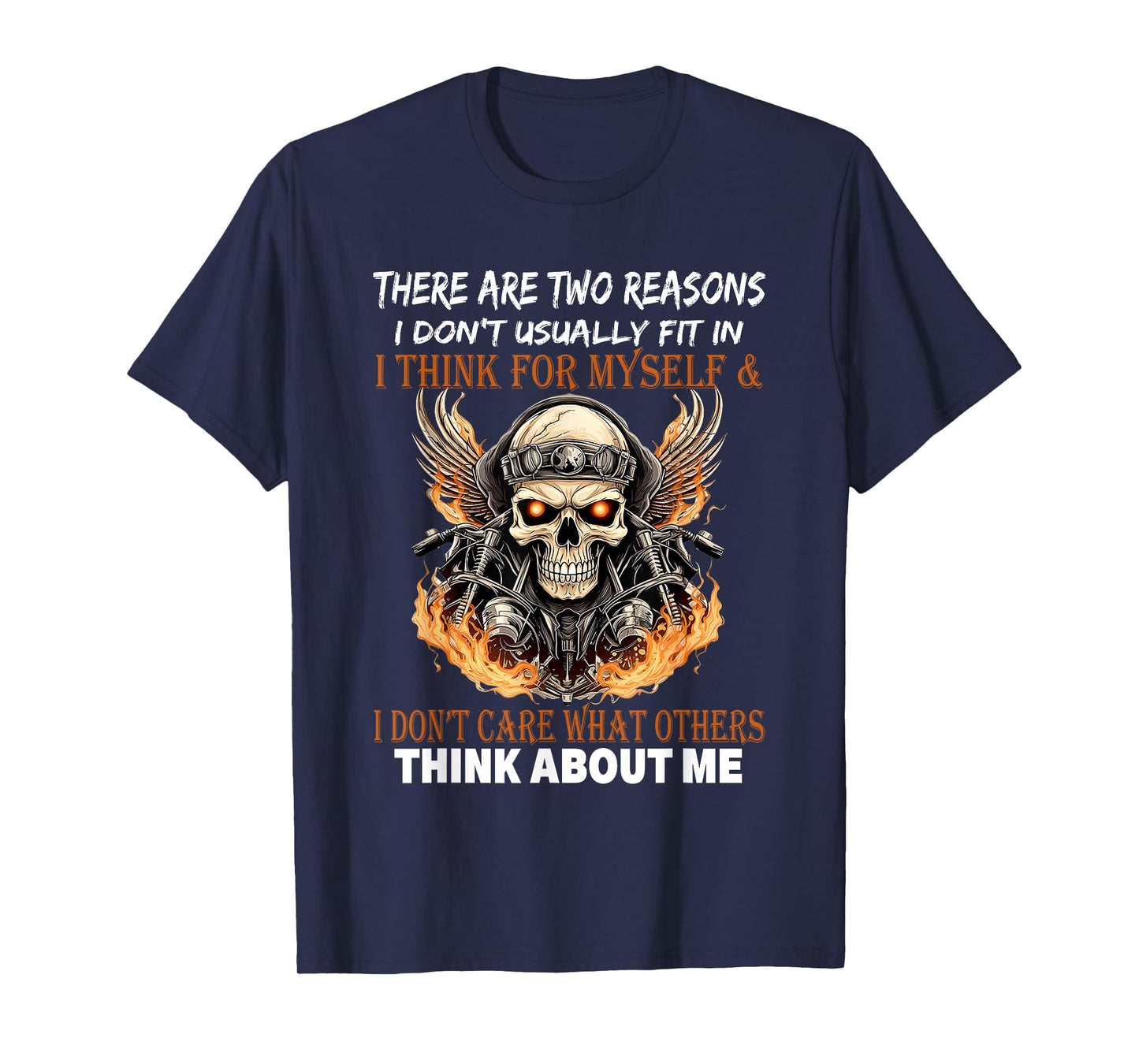 There are Two Reasons I Don't Usually Fit in Retro Skeleton T-Shirt
