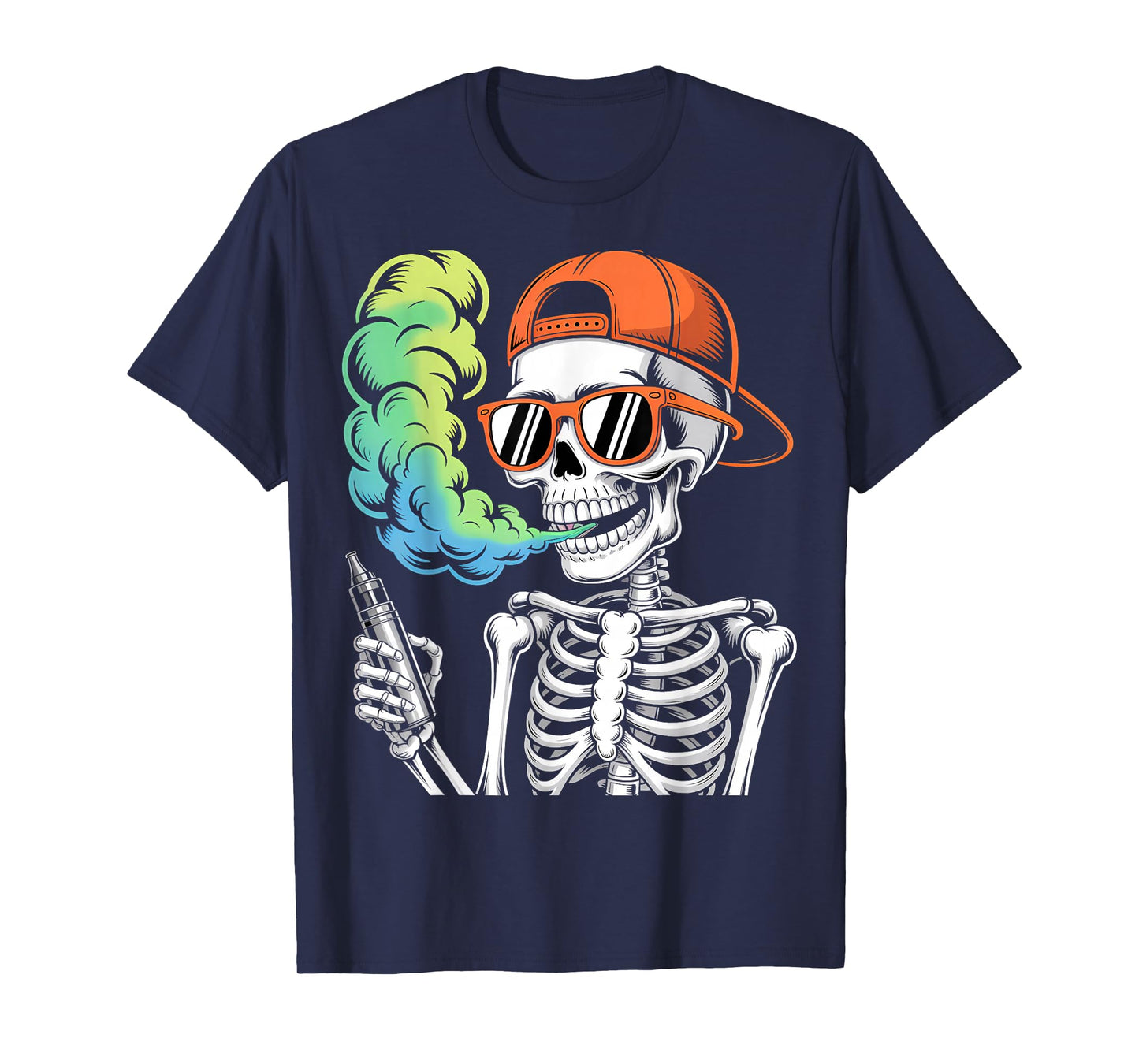 Halloween Skeleton Vaping Costume T-Shirt