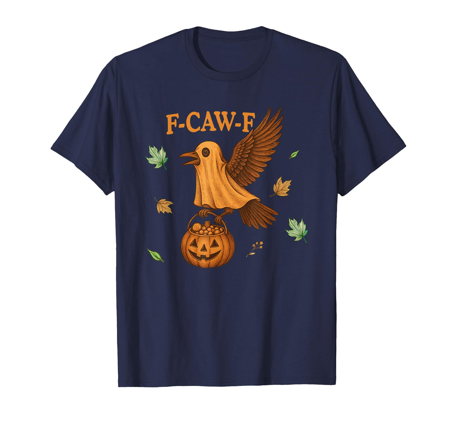 F-Caw-F Halloween Raven Crow, Funny F-Caw-F Halloween T-Shirt
