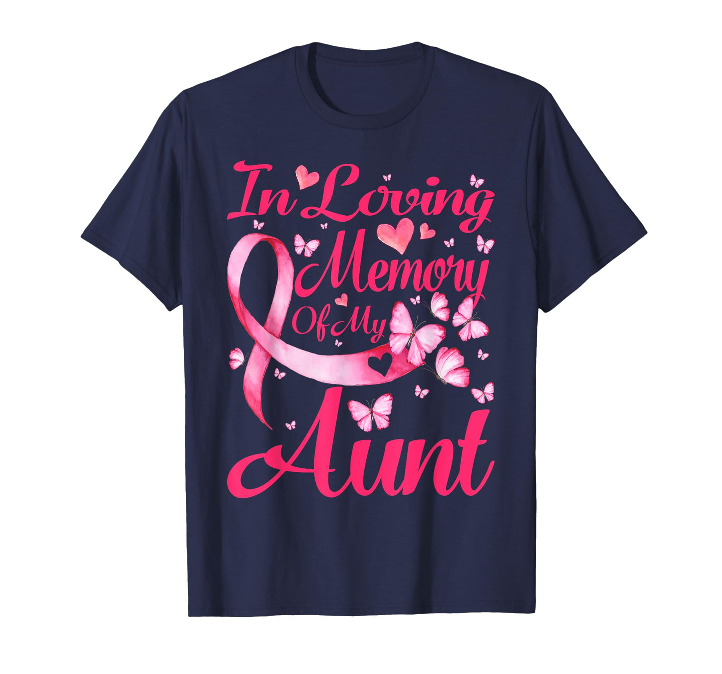 In Loving Memory Of My Aunt Breast Cancer Awareness T-Shirt