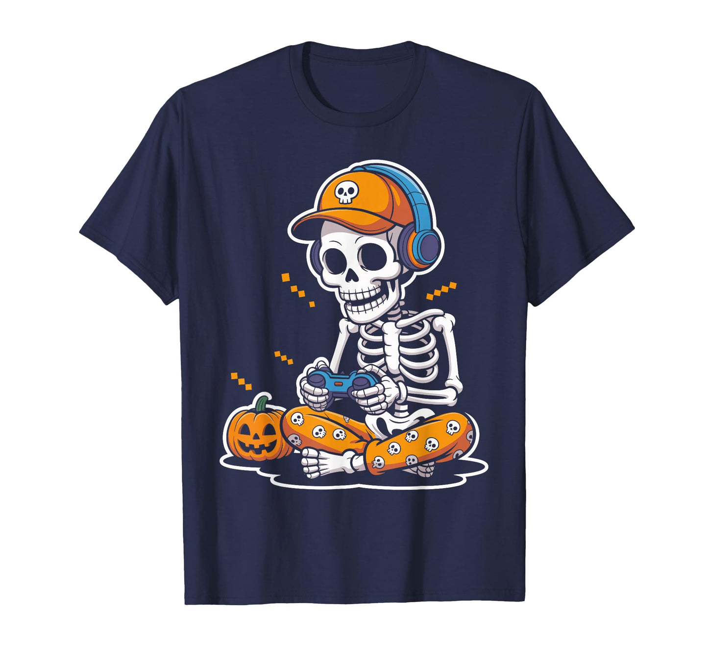 Gaming Skeleton Halloween Video Game Costume for Gamers T-Shirt