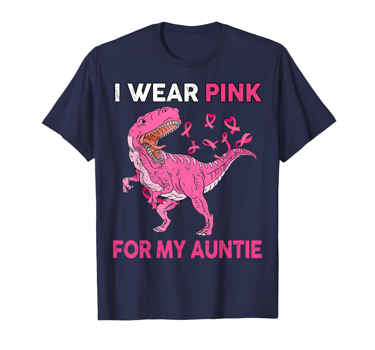 Breast Cancer Awareness Wear Pink for Auntie Kid Boy Toddler T-Shirt