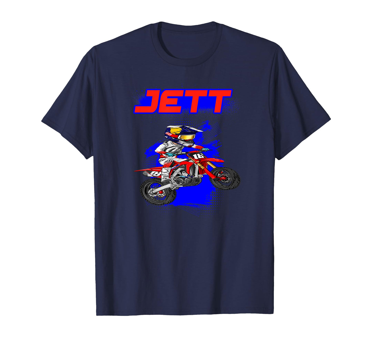 JL18-Official Unisex-Youth Black Modern Motocross Graphic T-Shirt