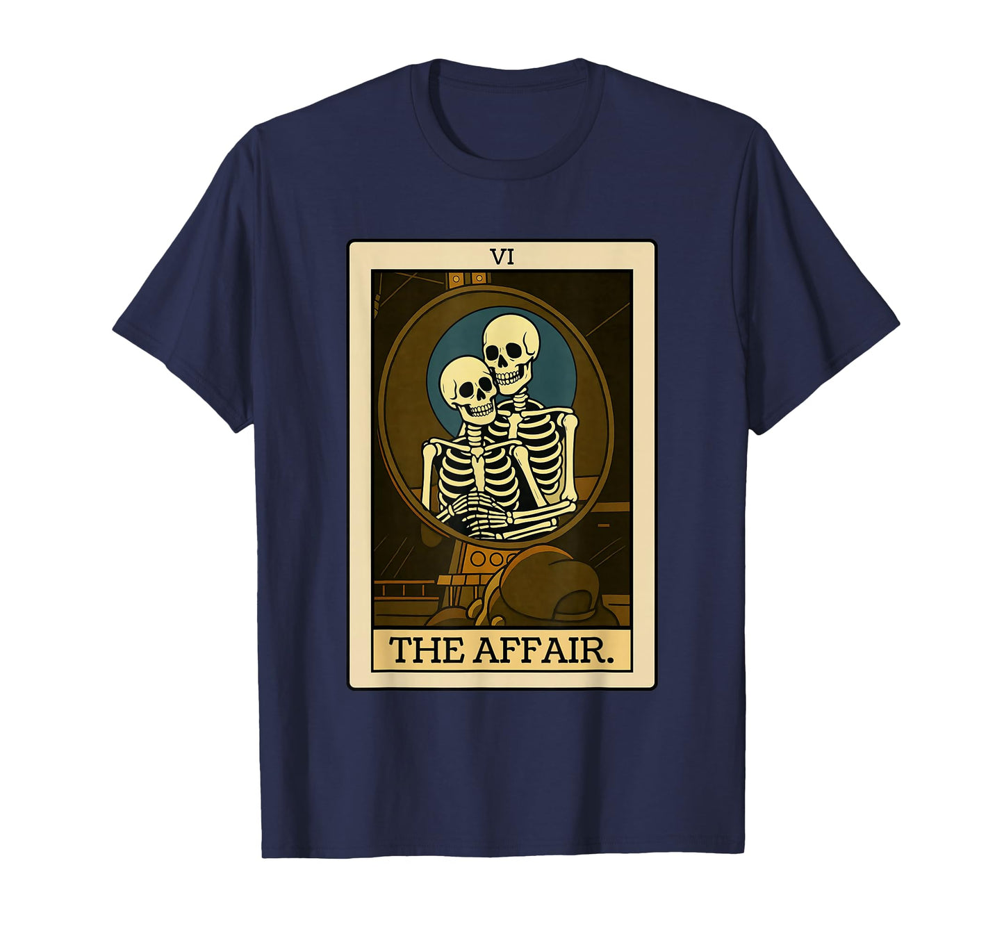 Funny Cheating CEO Skeleton Tarot Card The Affair T-Shirt