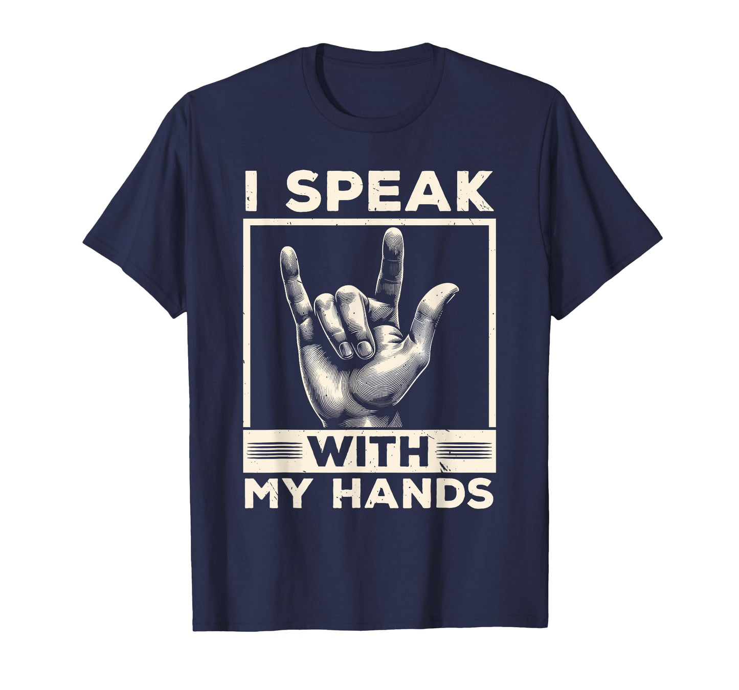 ASL Interpreter Deaf ASL Teacher American Sign Language Men Women T-Shirt