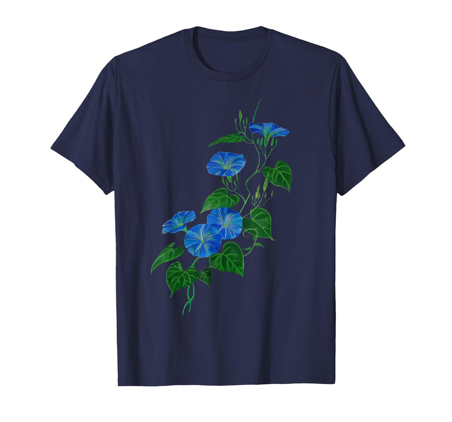 Victorian Style Morning Glory Wildflower Vine T-Shirt