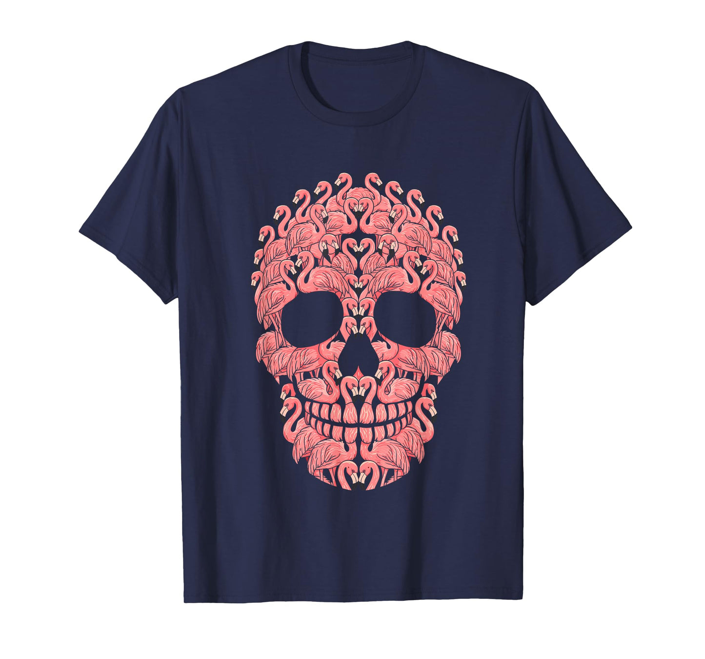 Pink Flamingo Skull Halloween Costume T-Shirt