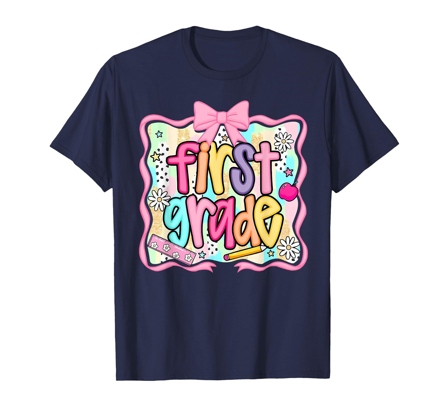 Back To School Hello First Grade Team 1st Grade Boy Girl T-Shirt