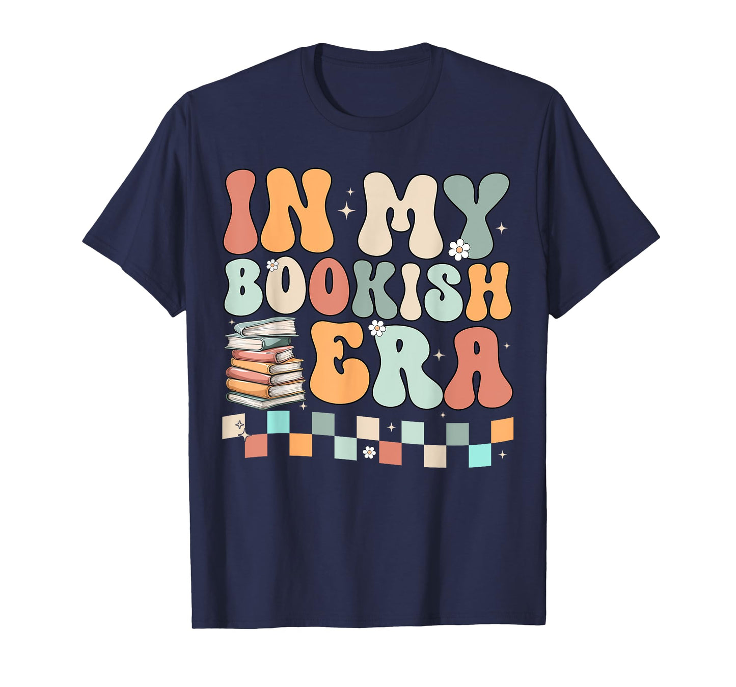 Groovy In My Bookish Era Retro Reading Book T-Shirt
