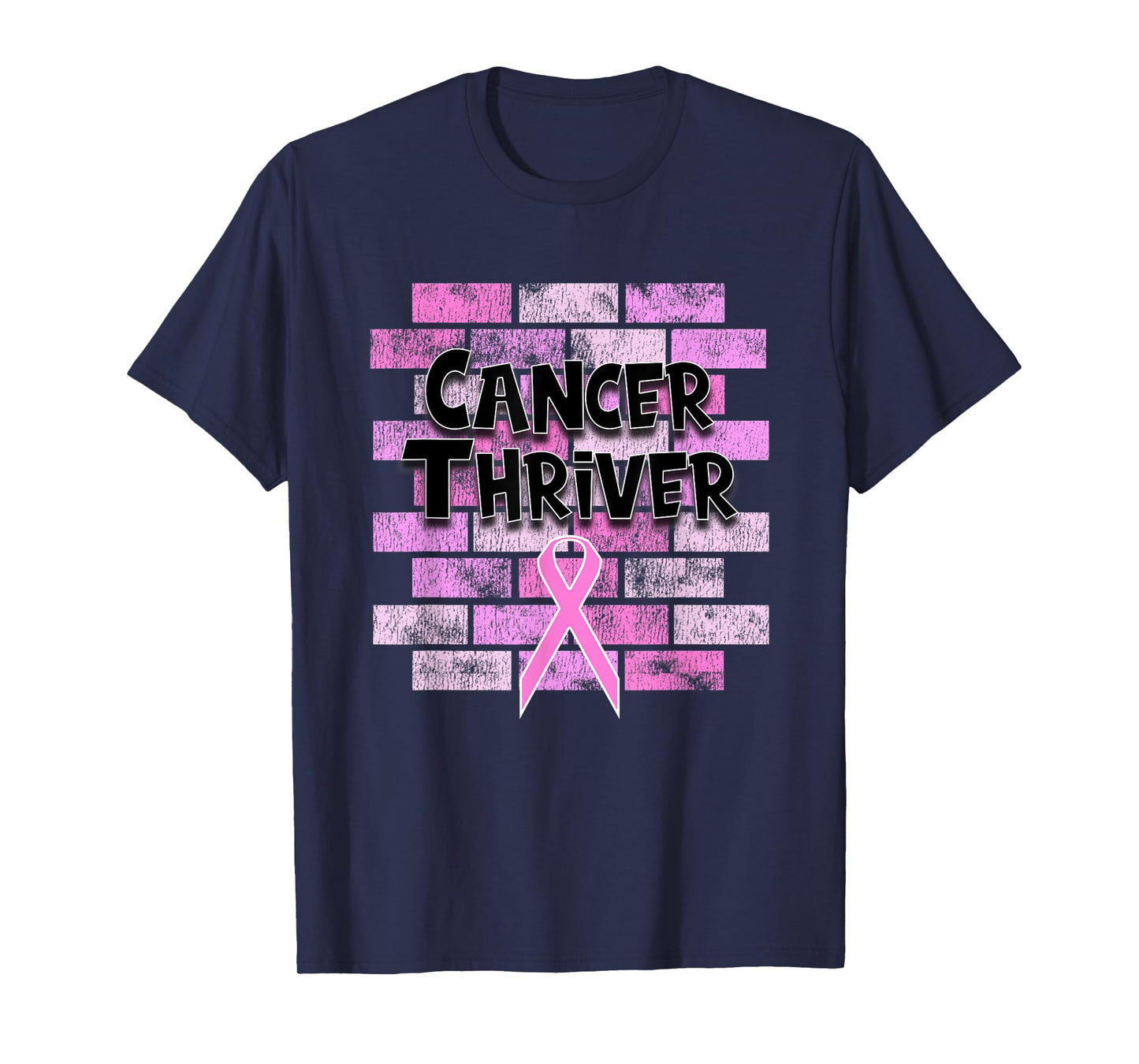 Breast Cancer Awareness Thriver Survivor Pink Ribbon T-Shirt