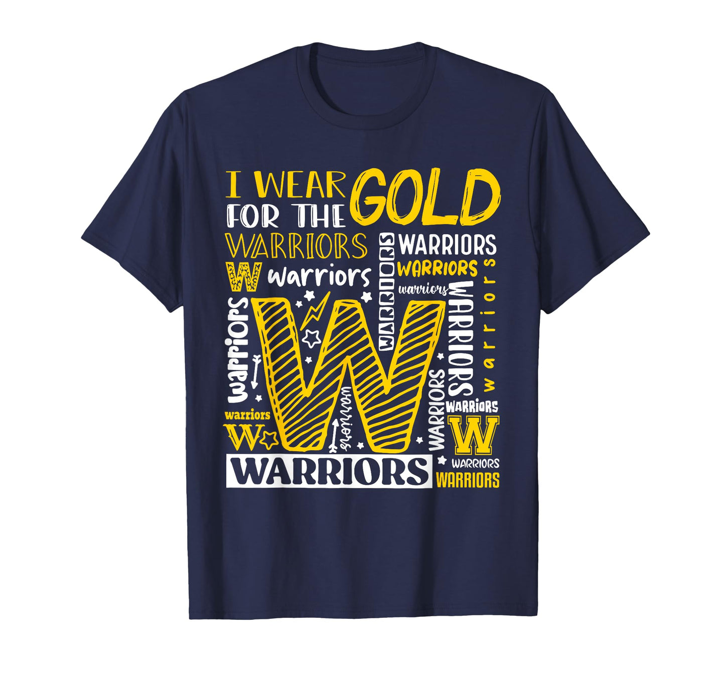 I Wear Gold For The Warriors Childhood Cancer Awareness T-Shirt