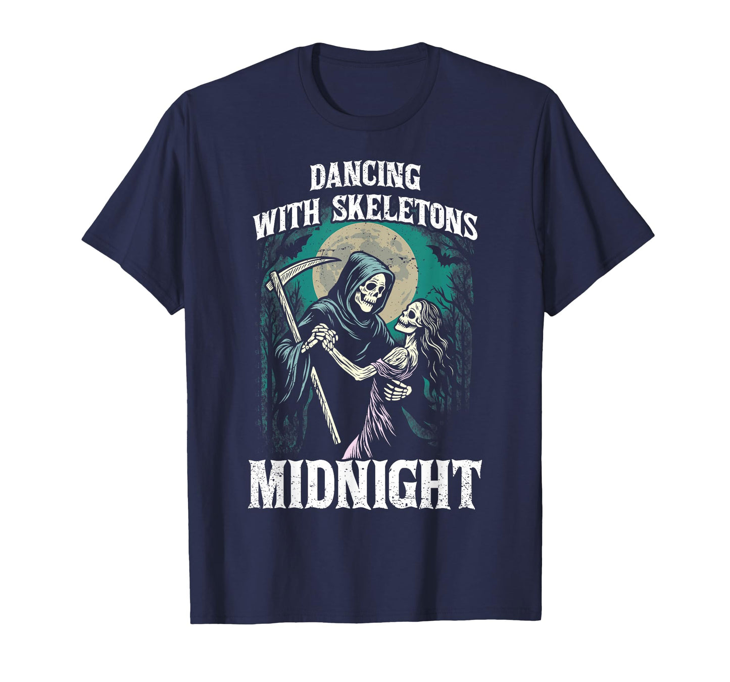 Dancing with Skeletons Halloween Spooky Haunted Season T-Shirt