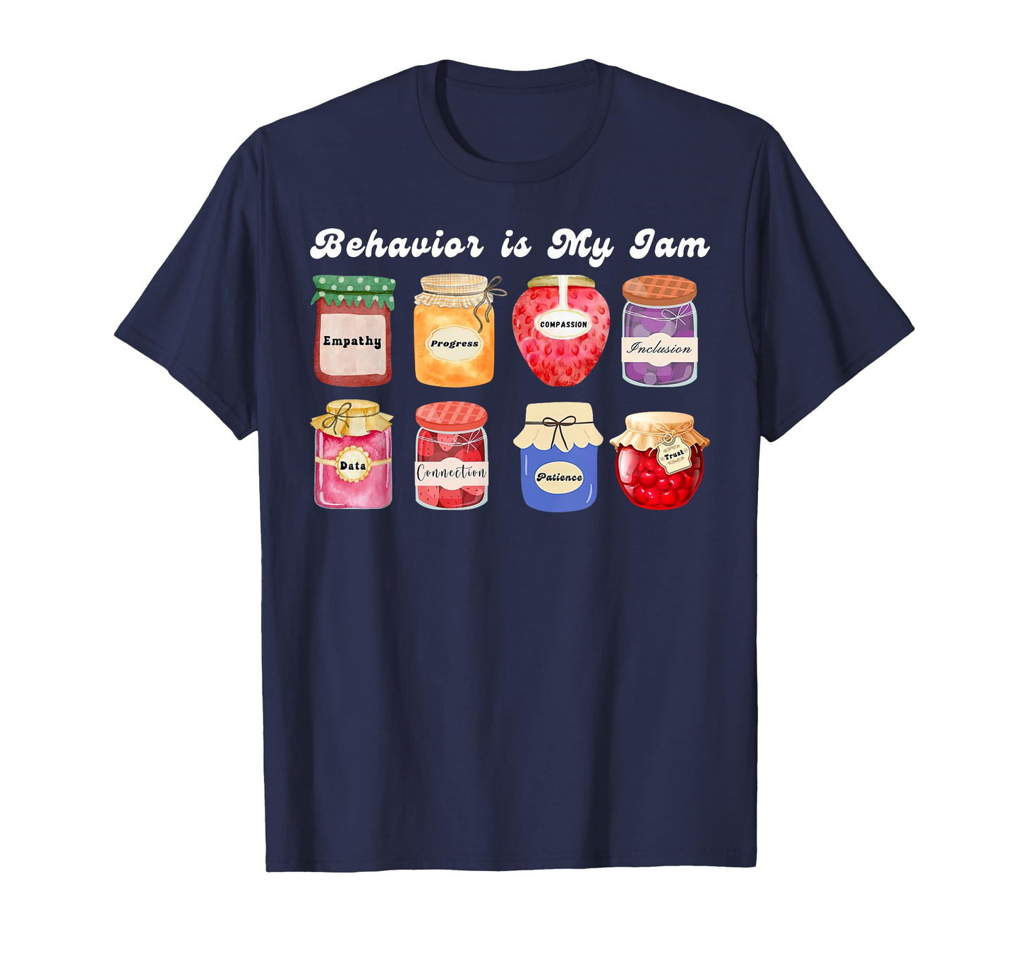 Retro Behavior Is My Jam ABA RBT Therapist Behavior Analyst T-Shirt