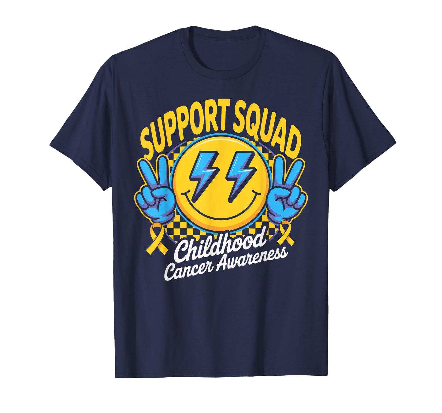 Ribbon Peace Squad Childhood Cancer Awareness T-Shirt