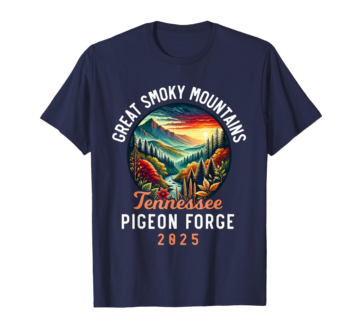 Great Smoky Mountains Tennessee 2025 Pigeon Forge, Vacation T-Shirt