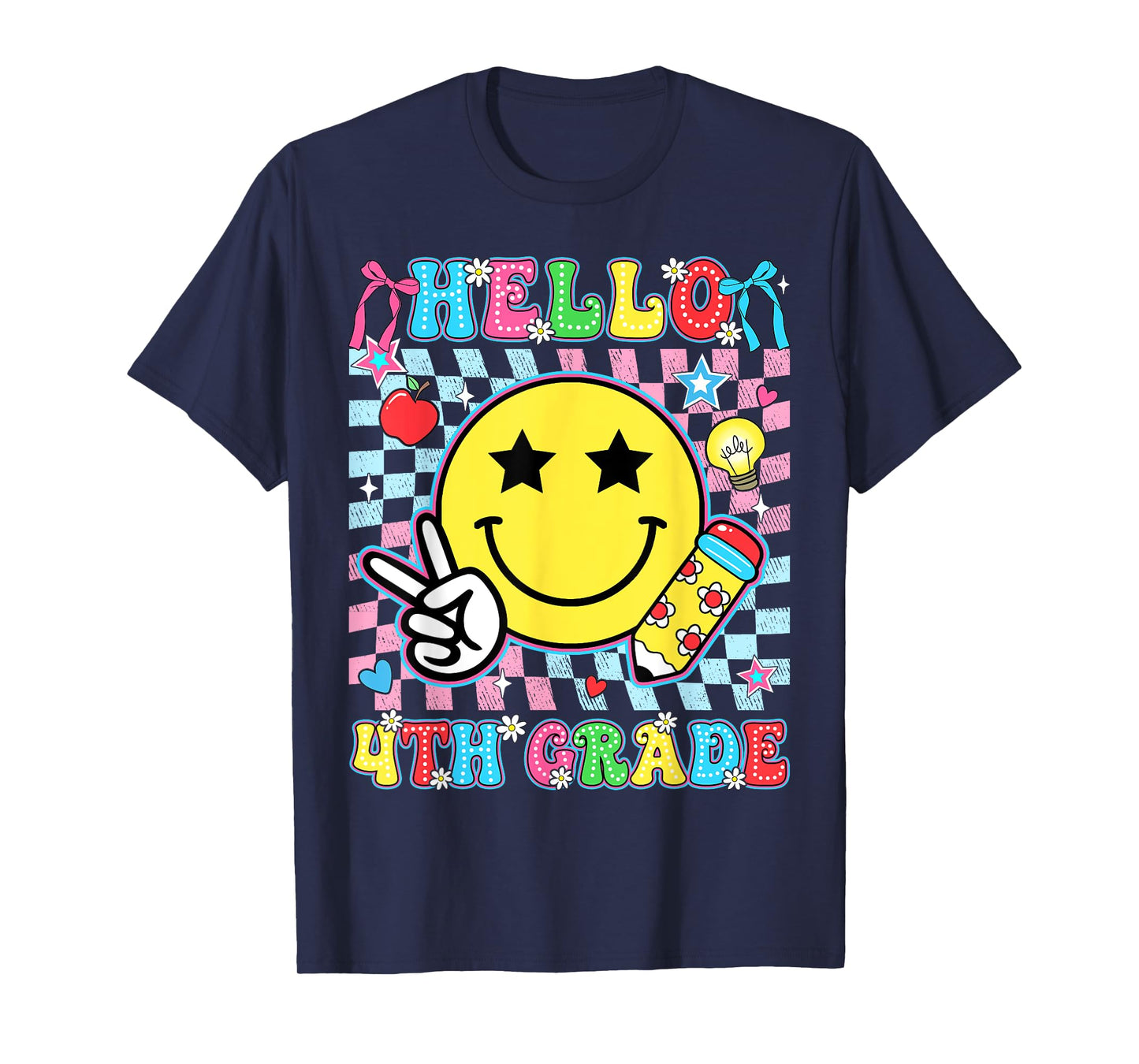 4th Grade For Boys Girls Teacher Fourth Grade Back to School T-Shirt