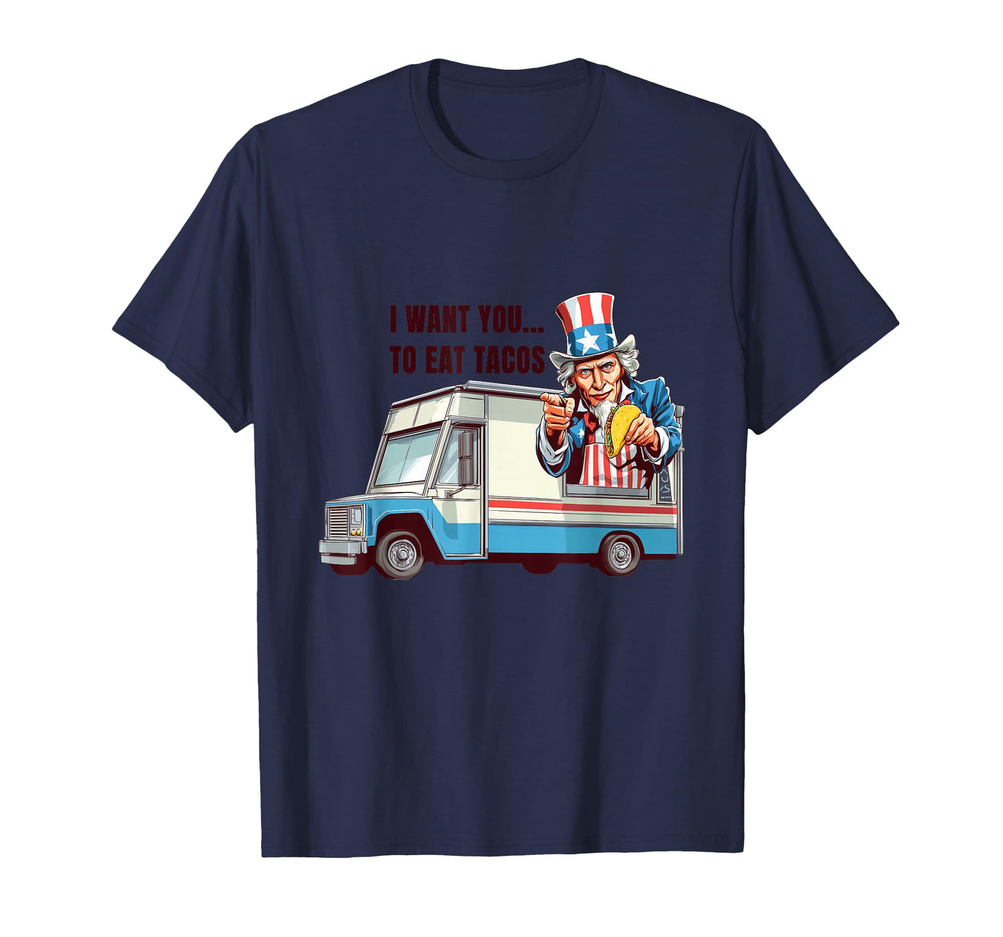 Eat Tacos Costume with Funny Sam for Food Truck Lovers T-Shirt