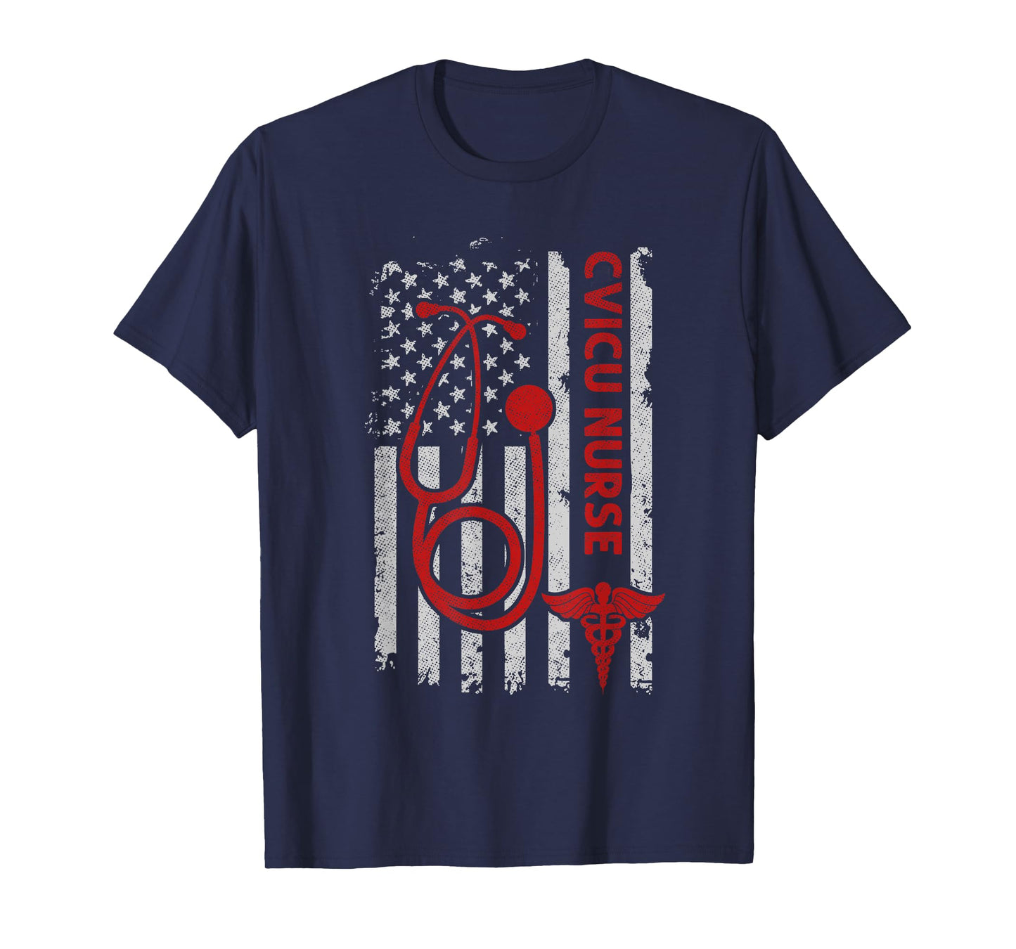 Patriotic Cvicu Nurse American 4th Of July American Flag T-Shirt