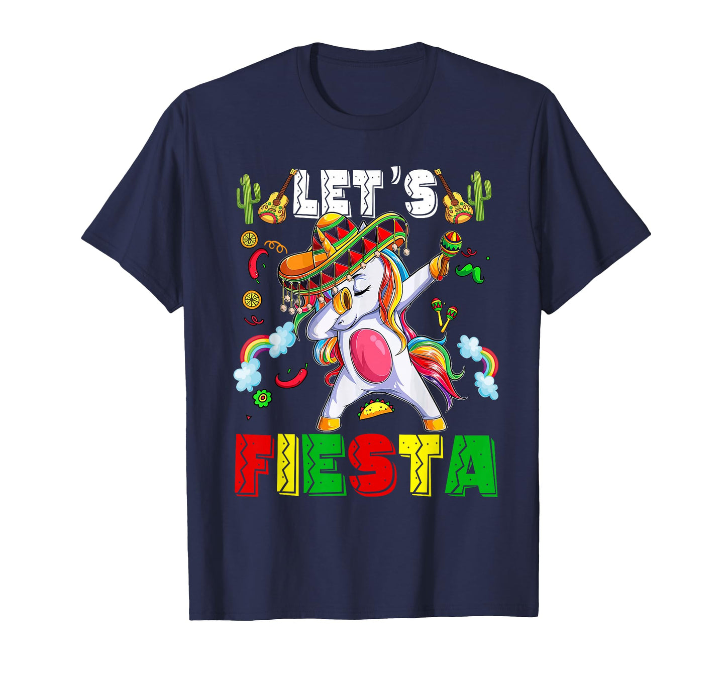 Lets Fiesta-Shirt Cinco De Mayo Funny Mexican Women Kid Girl T-Shirt