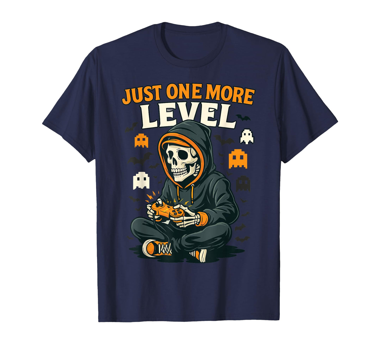 Just One More Level Skeleton Gamer Halloween T-Shirt