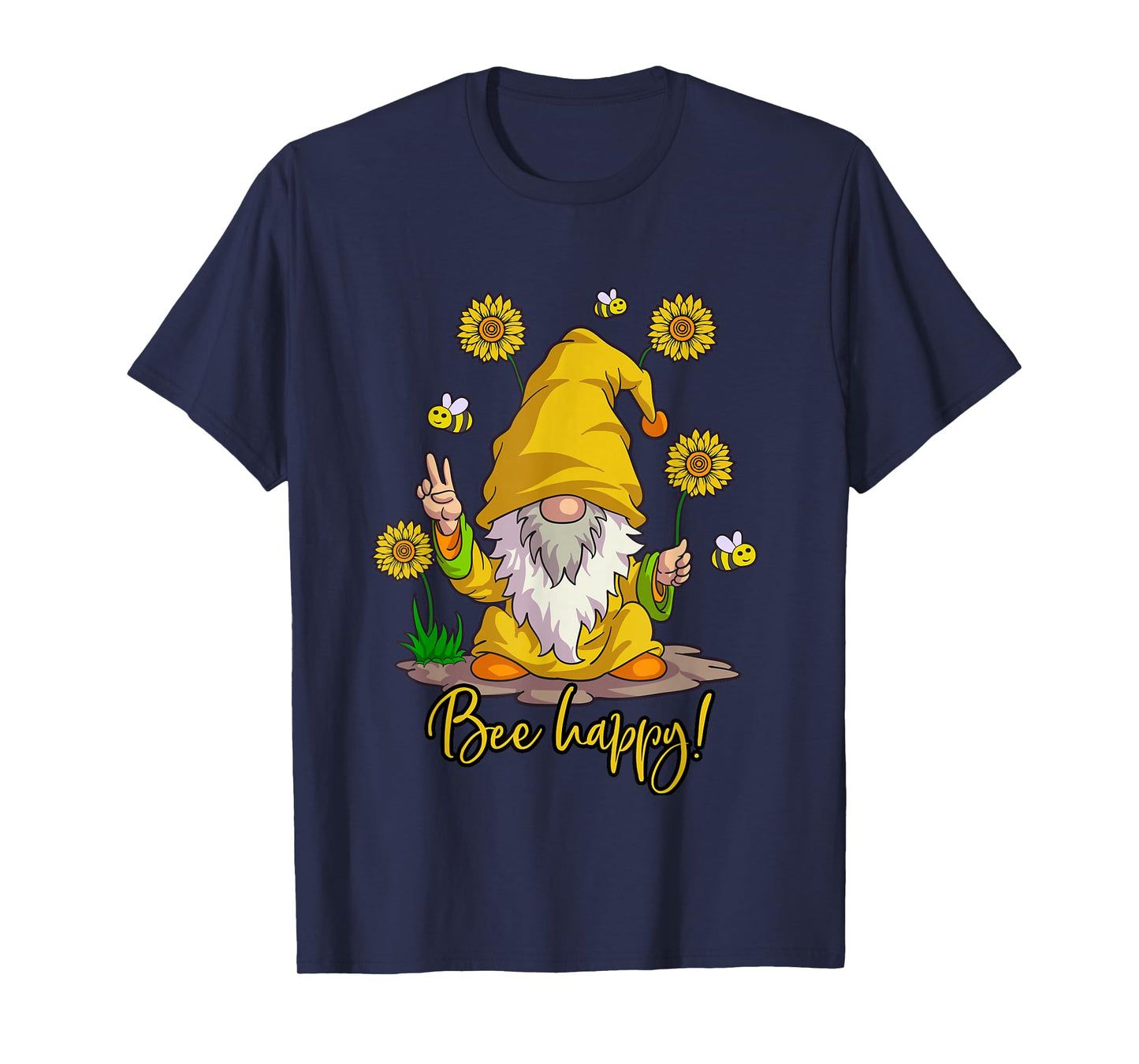 Sunflower Gnome Shirt Women Buffalo Plaid Girls Flower Lover T-Shirt