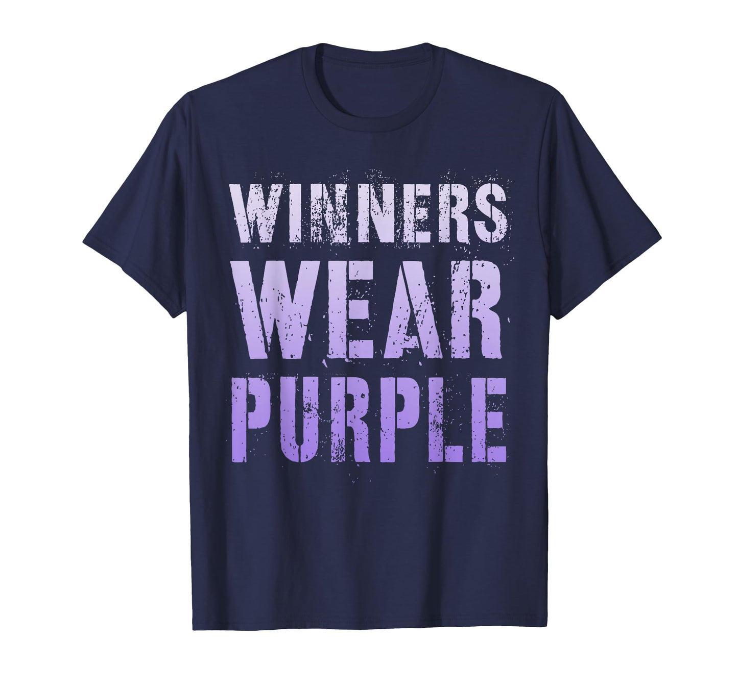 Vintage WINNERS WEAR PURPLE Go Team Building Epilepsy Month T-Shirt