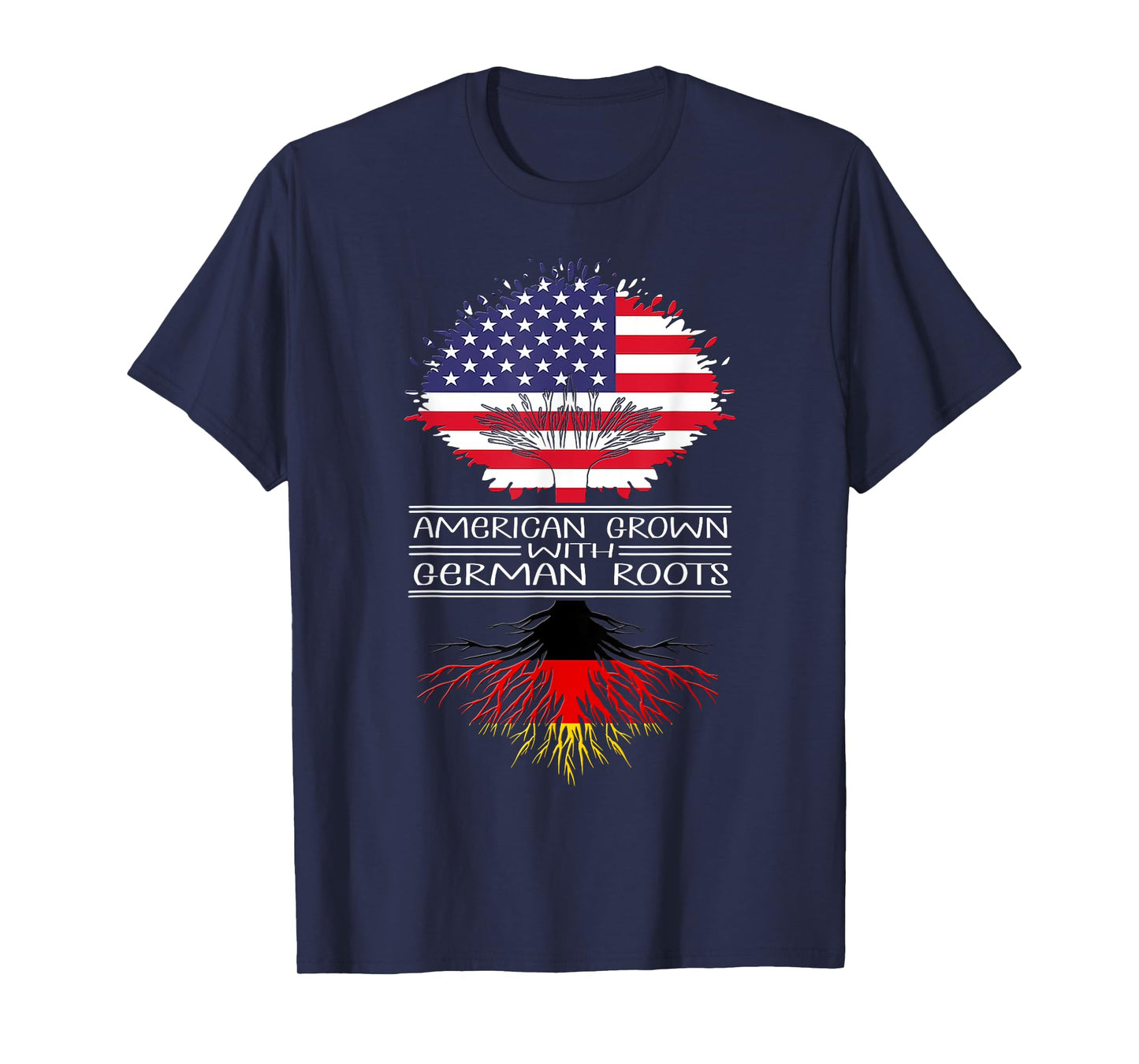 American Grown With German Roots Germany Us German American T-Shirt
