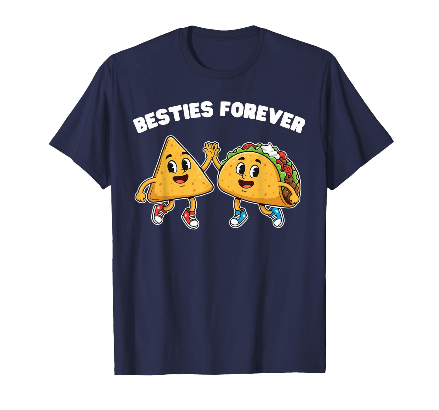 Besties Forever Nachos Tacos Kawaii for Boys Kids Girls T-Shirt