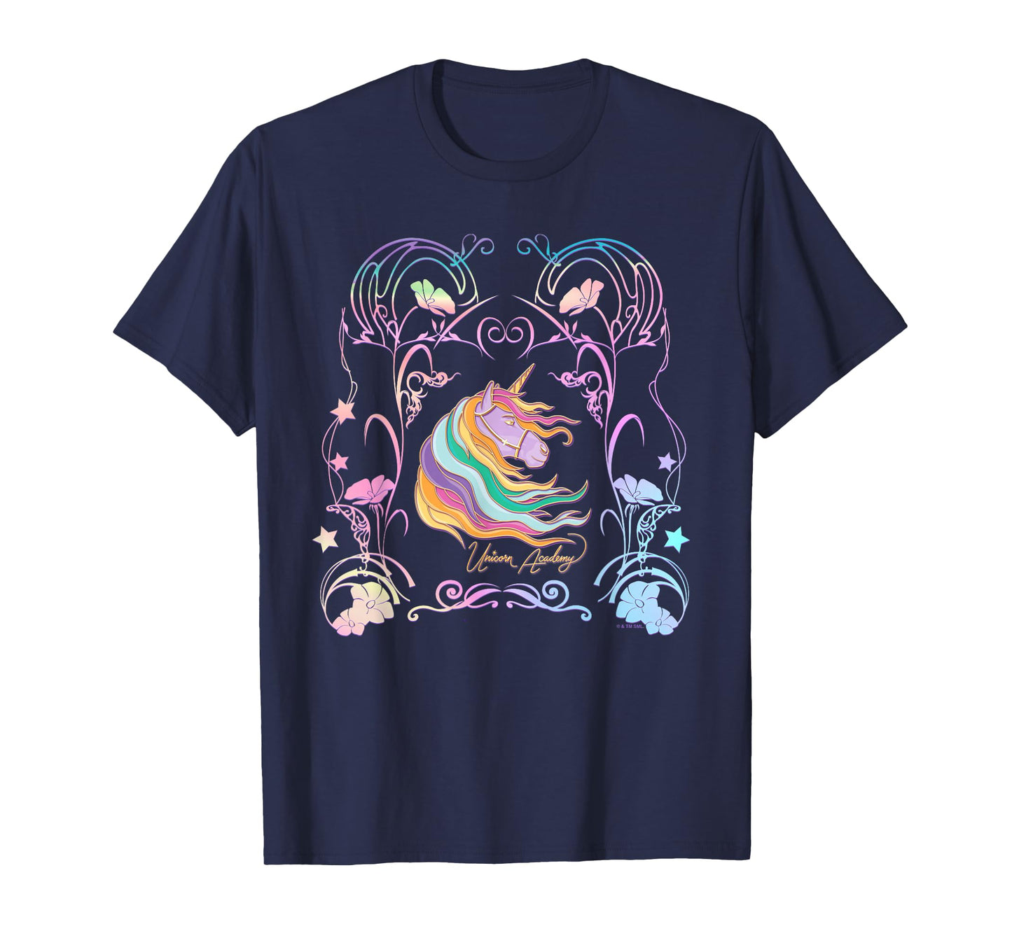 Unicorn Academy Enchanting Graphic Logo T-Shirt
