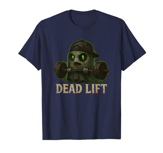 Dead Lift Funny Ghost Gym Halloween Weightlifting Pocket T-Shirt