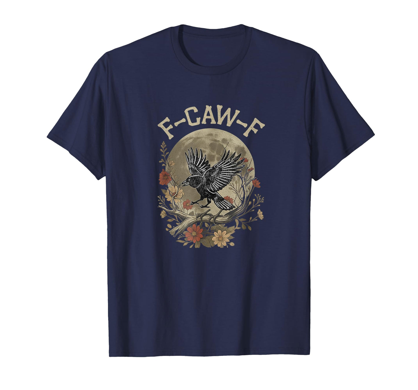 Funny Halloween Crow Shirt – F Caw F Raven Bird T-Shirt
